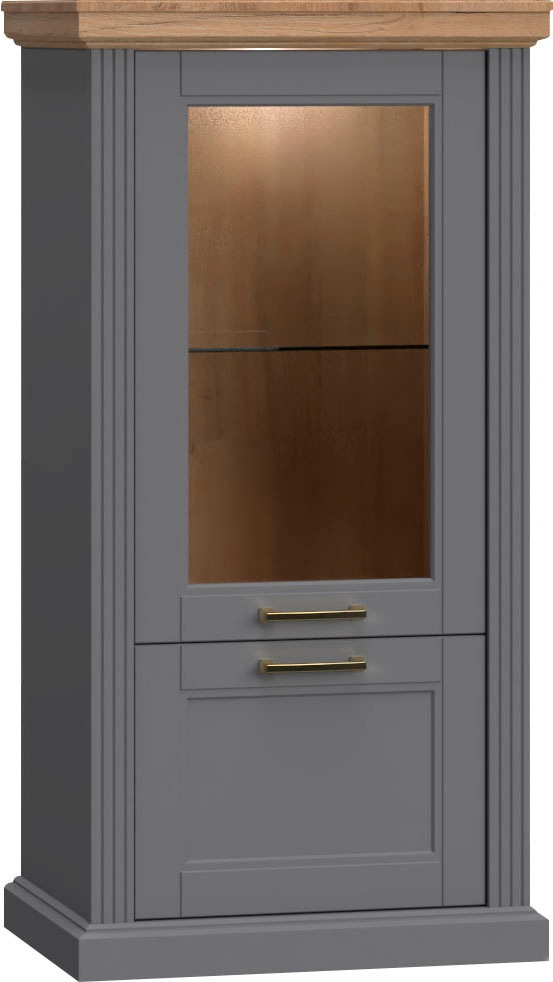 Image of GOODproduct Vitrine "Tara" (H/B/T): 132/66/48cm, lackiert mit wasserbasiertem UV-Lack, Soft-Close-Funktion