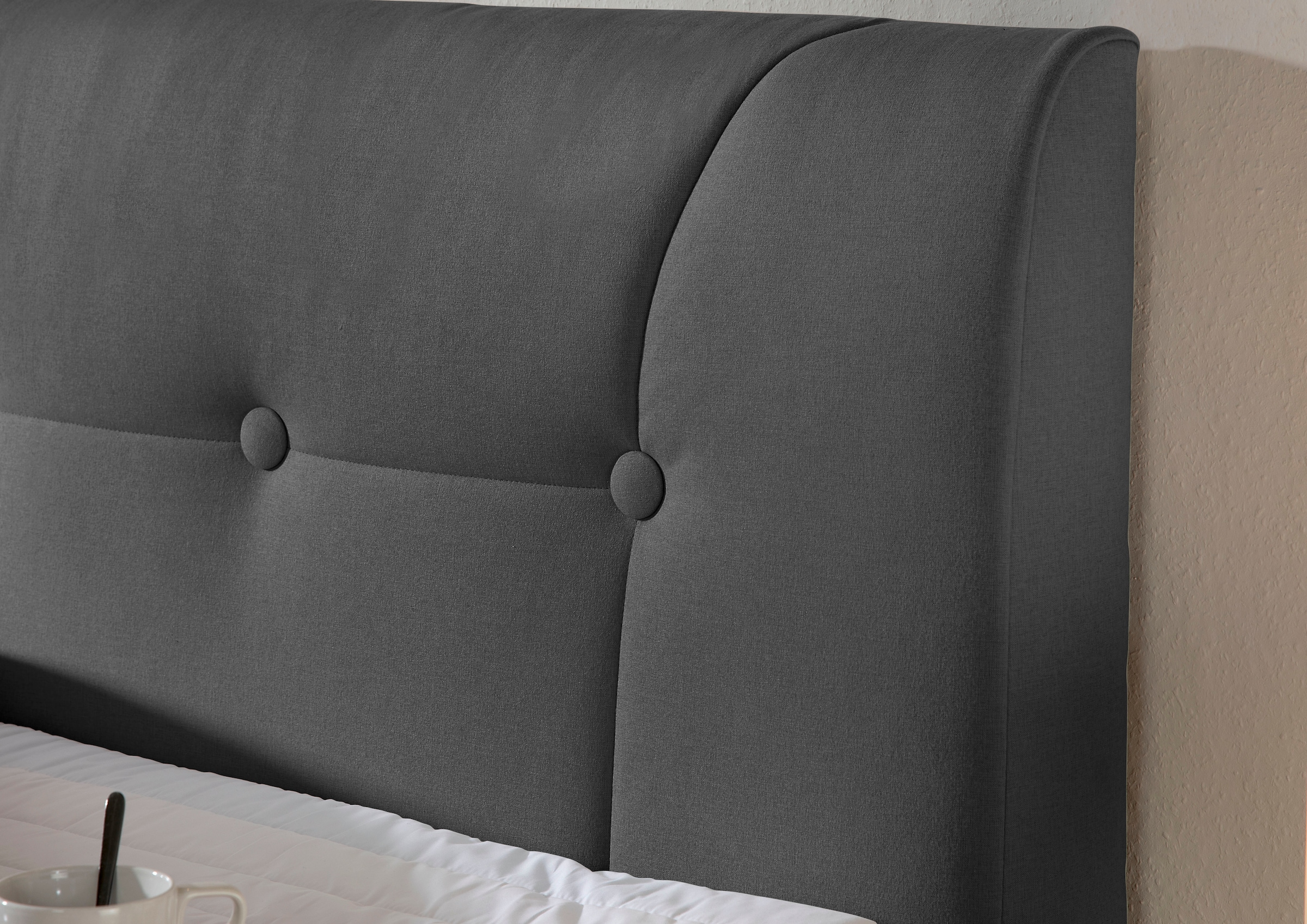 Home affaire Boxspringbett »Calloway« inkl. Topper, XXL-Ausführung, in 4 Farben, 5 Breiten, 3 Matratzenarten