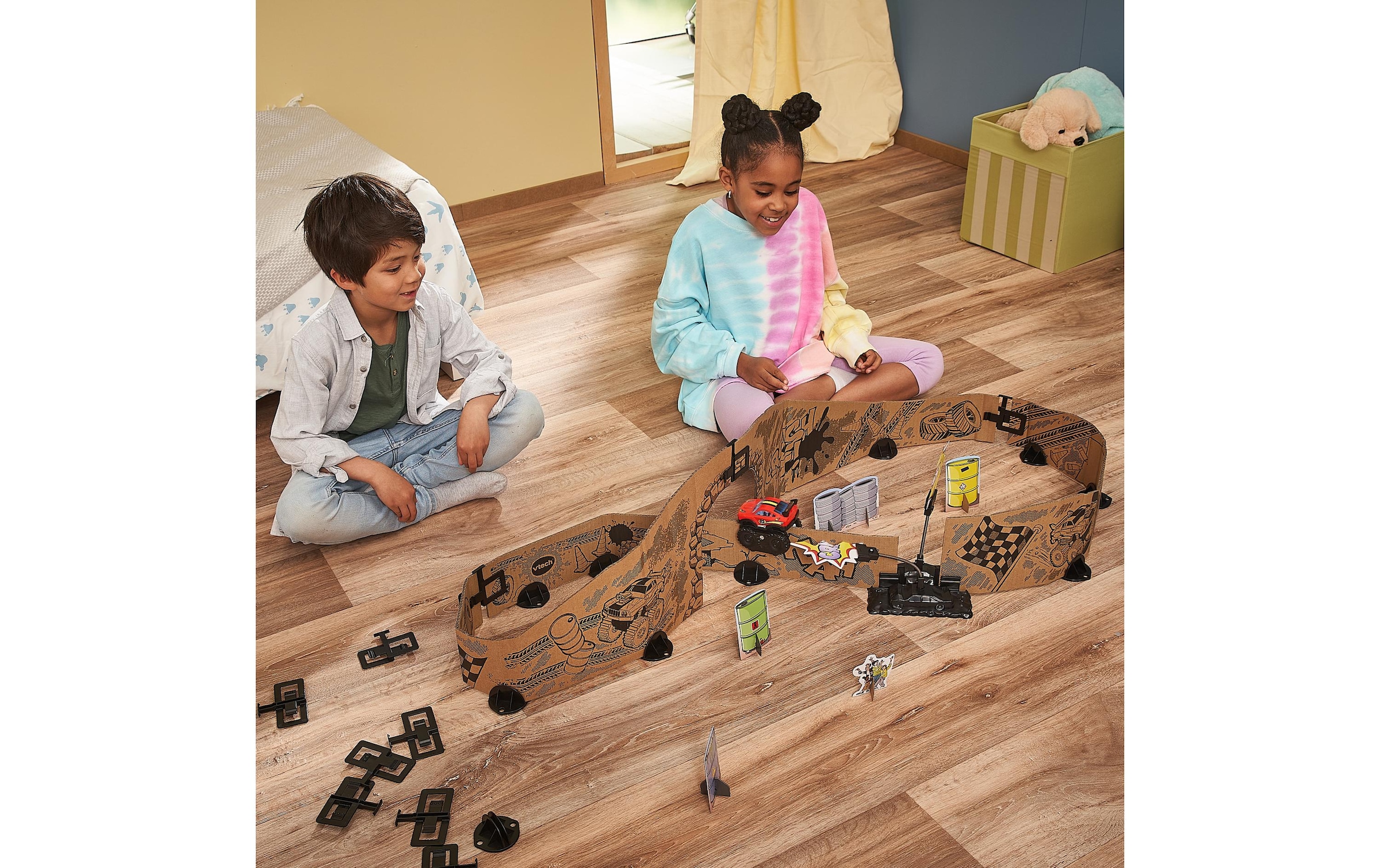 Vtech® Lernspielzeug »Car-Board Racers Monster-Adventure Set -DE-«