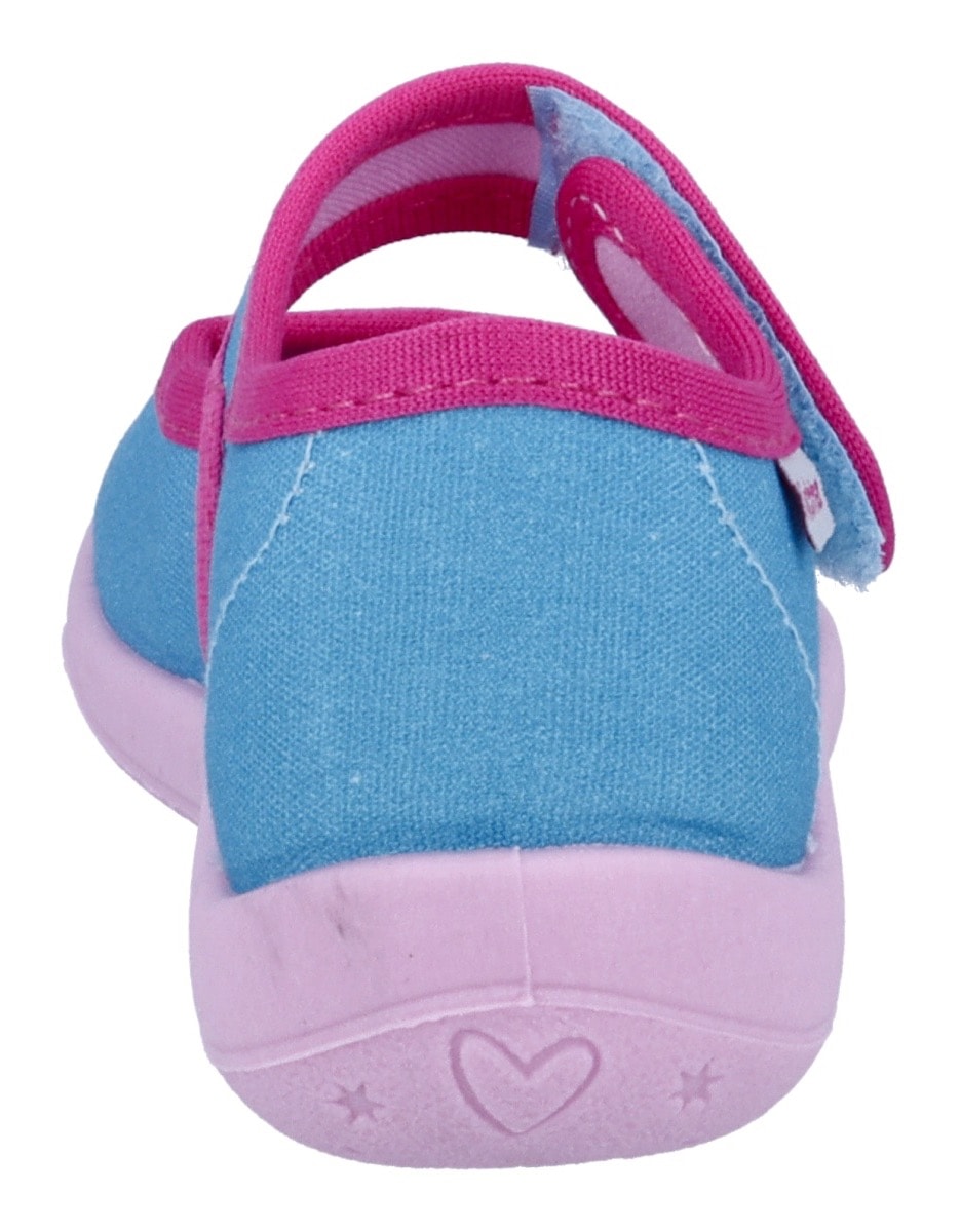 Richter Chausson »Mia«  Chaussure de jardin d'enfants, chaussure à velcro avec WMS, gabarit de taille à télécharger