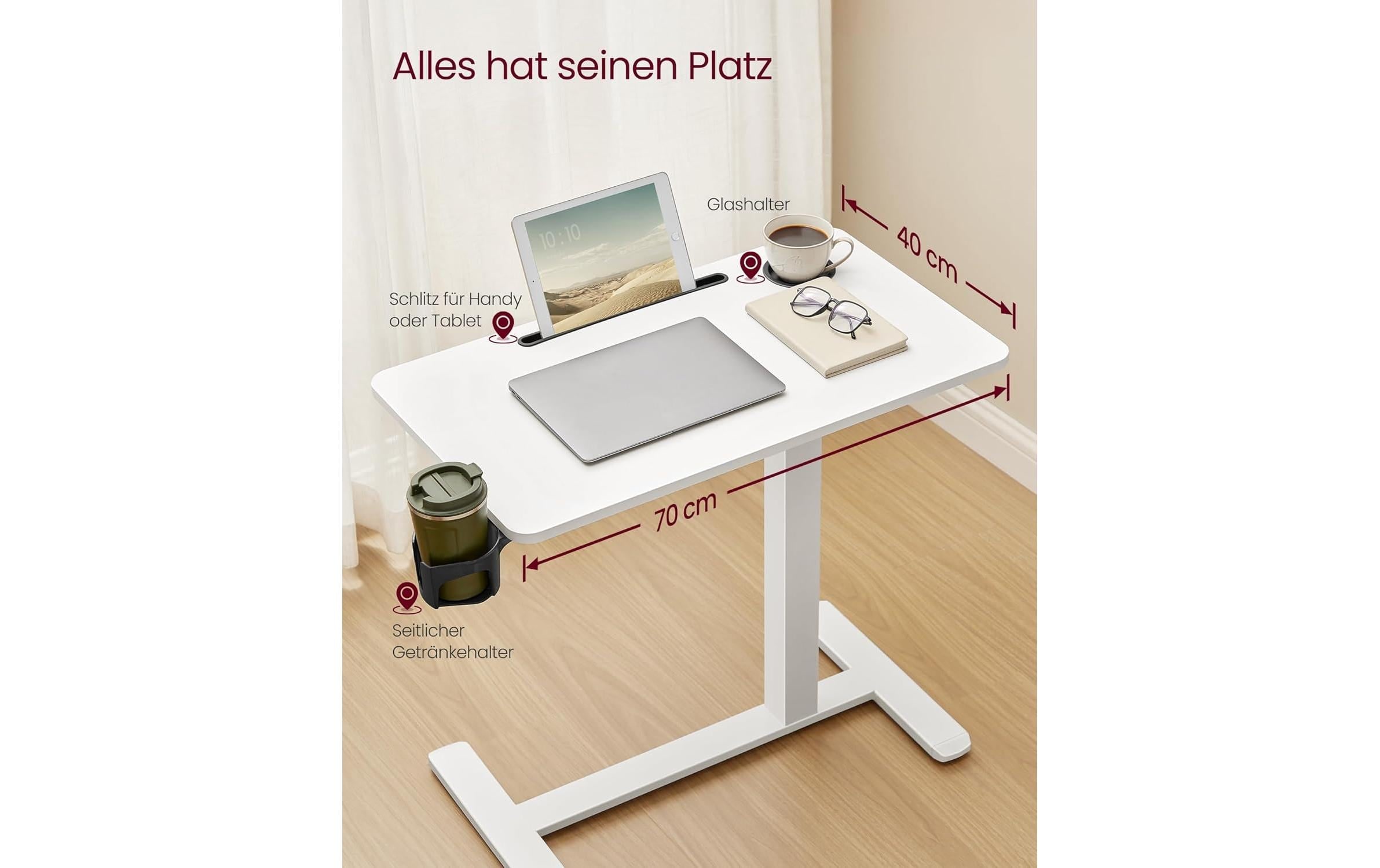 VASAGLE Stehtisch »mit Platte 70 x 40 cm«