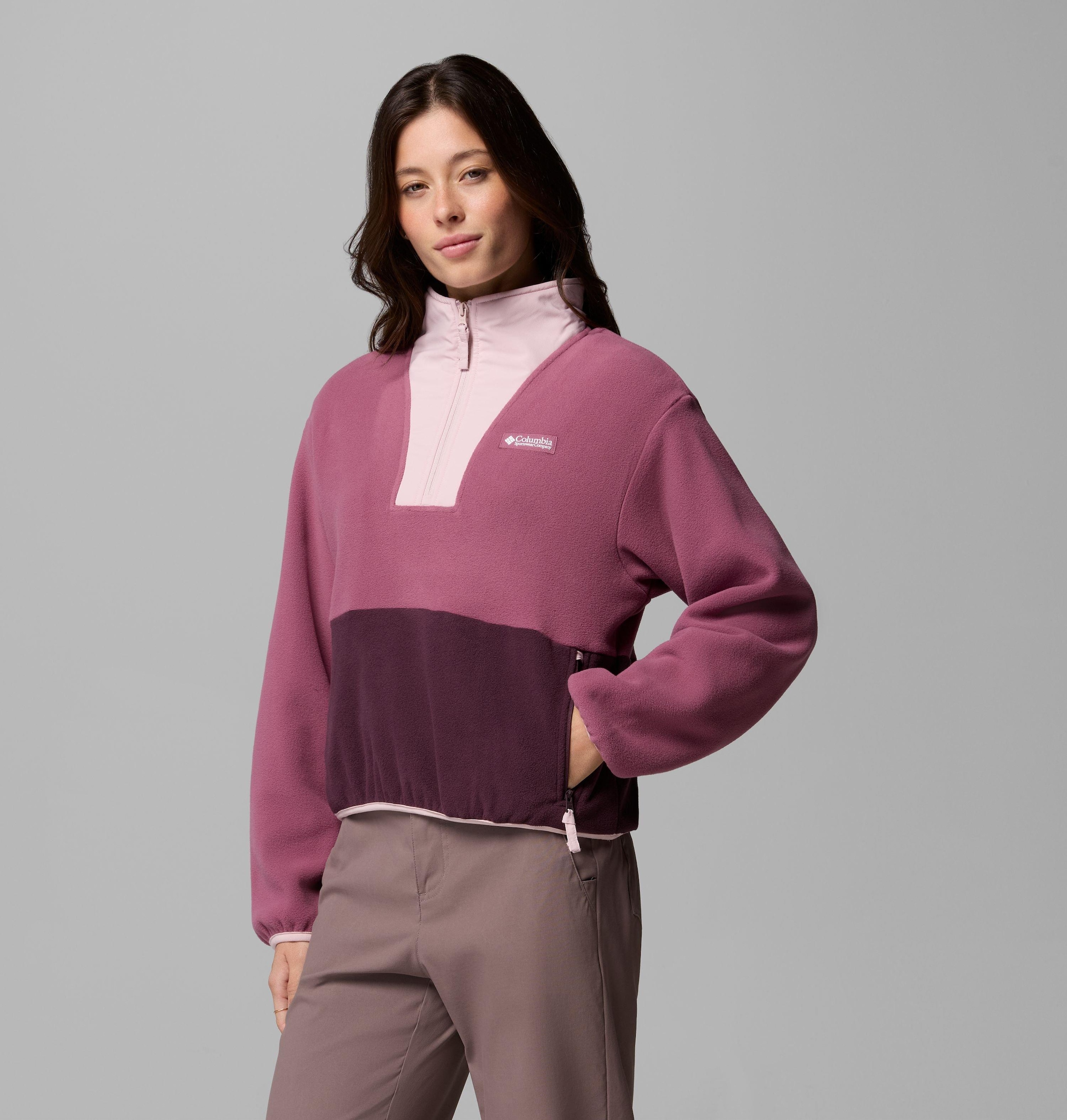 Columbia Fleecepullover »Sequoia Grove II Half Zip Fleece«, mit Half-Zip, windabweisend, wasserabweisend, atmungsaktiv, aus Fleece
