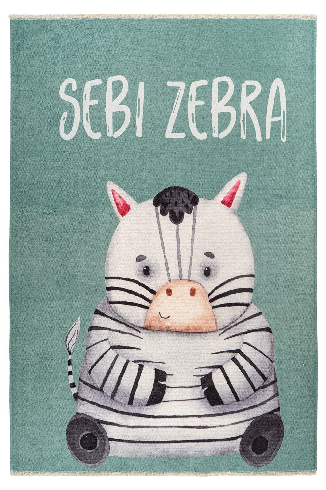Image of Kayoom Kinderteppich "Joanna 624" rechteckig 6 mm Höhe Kurzflor, Modernes Muster, Deko, Wolle, Zebra