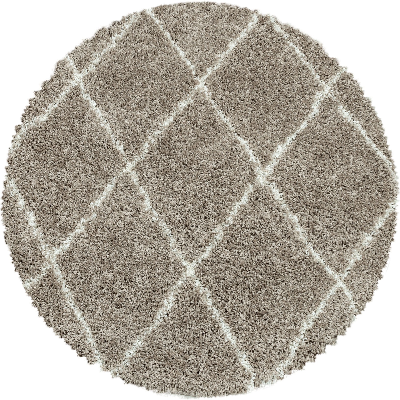 Image of Ayyildiz Teppiche Hochflor-Teppich "ALVOR 3401" rund 50 mm Höhe Shaggy, Langflor, pflegeleicht, Wohnzimmer