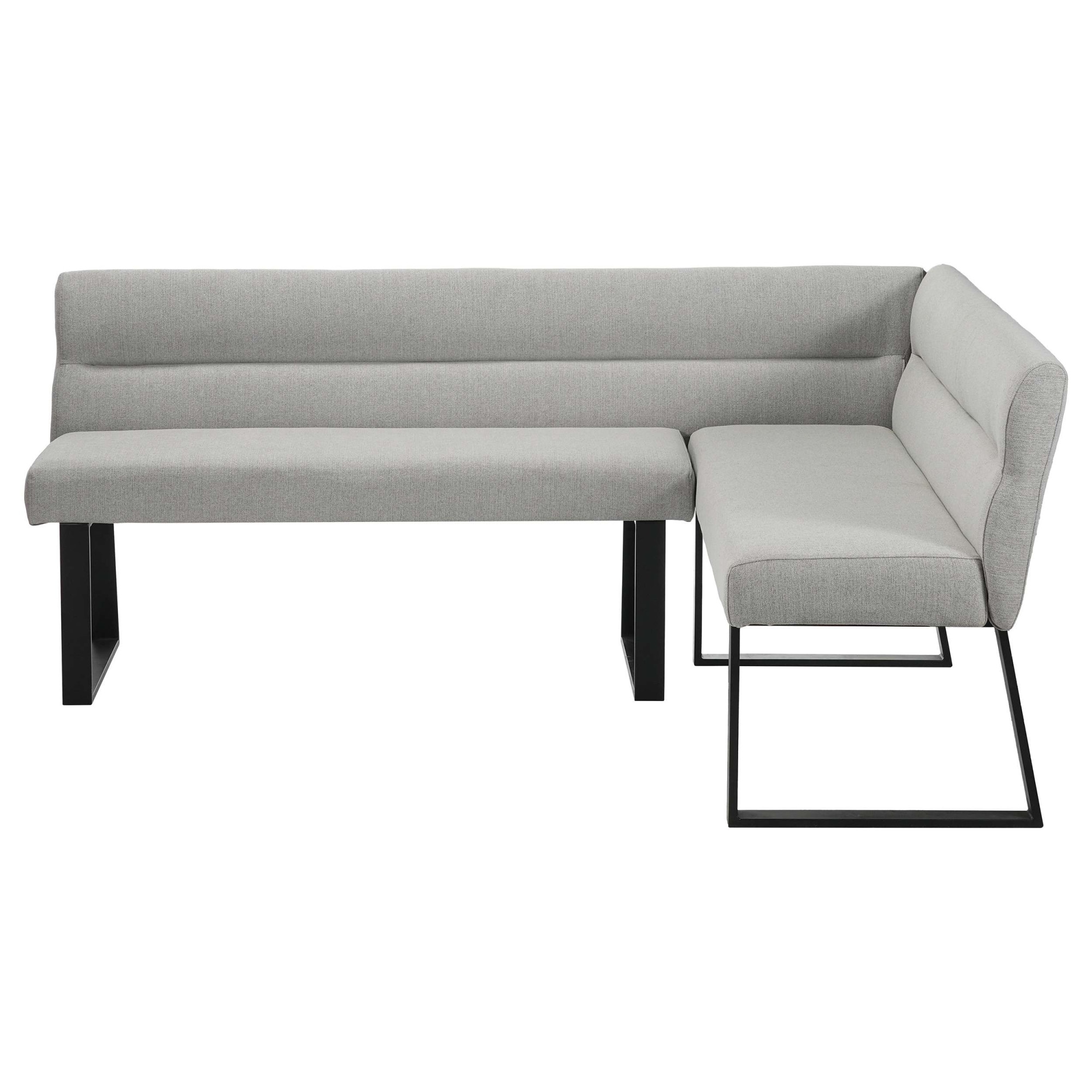 GOODproduct Essbank »Ivanna« schwarzes Metallgestell, Webstoff Bezug, Breite 193/152