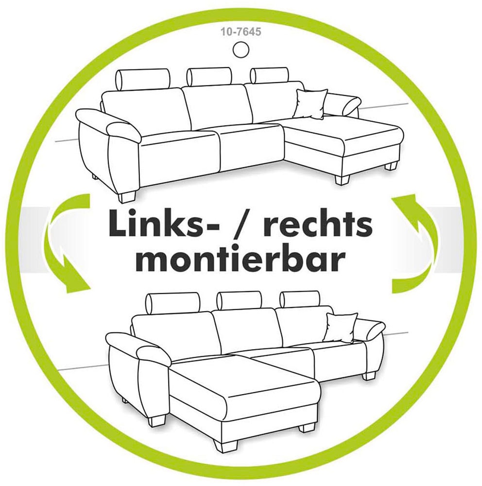 Jockenhöfer Gruppe Canapé d'angle »Nivaris L-Form, B: 197 cm« avec fonction couchage & coffre de lit, notre prix permanent le plus bas
