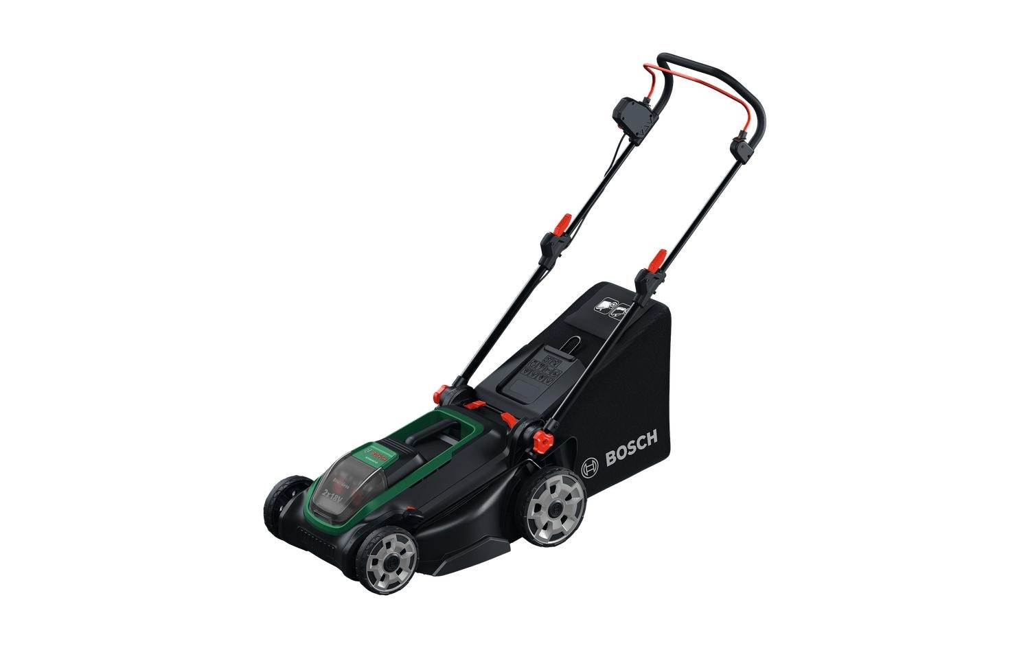 Image of BOSCH Akkurasenmäher "ROTAK18V-43" Kraftvoller 3-in-1-Mäher für mittelgrosse bis grössere Rasenflächen