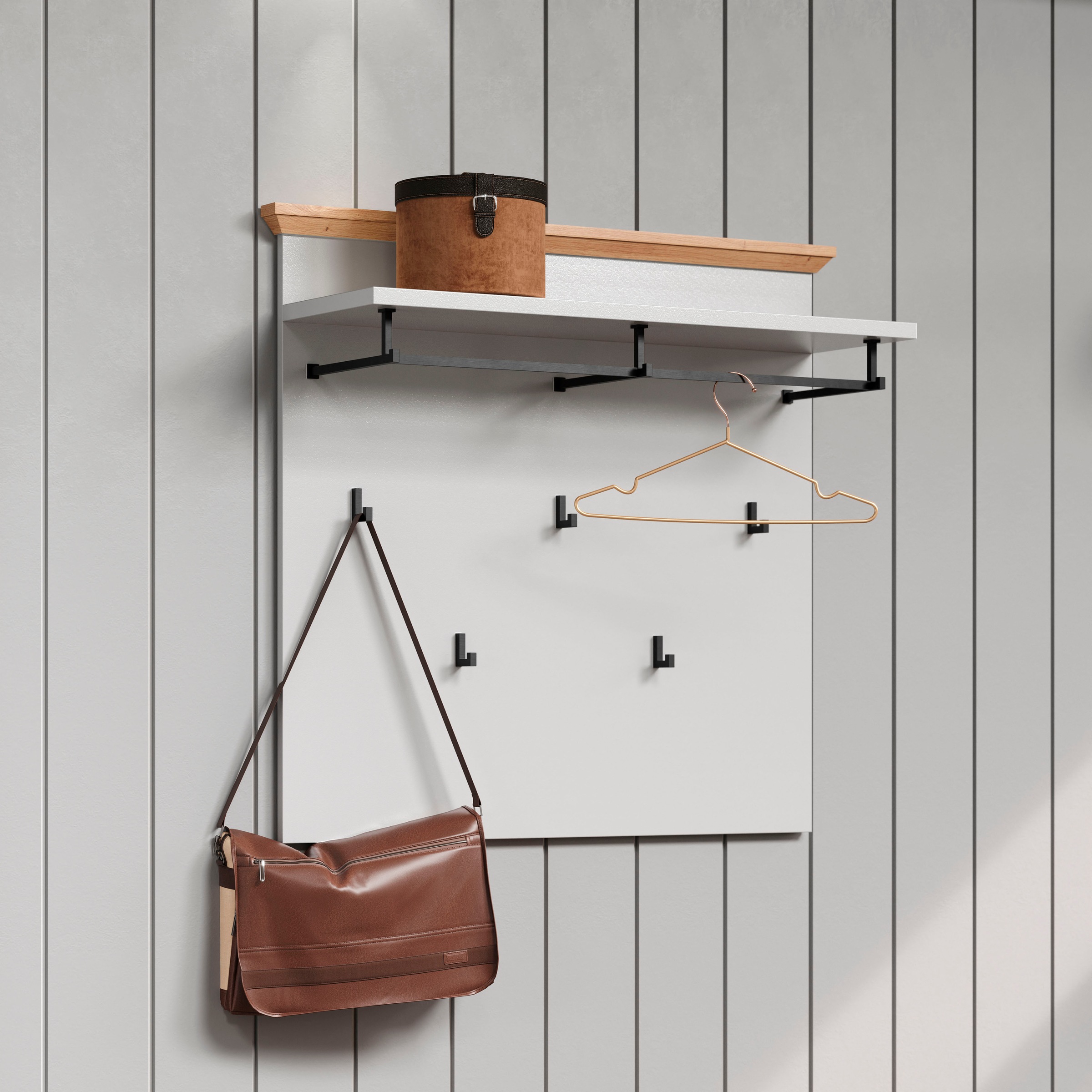 Home affaire Garderoben-Set »Herzwill«, (5 St.), 5-teiliges Sparset bestehend aus Schrank, Masse B/H/T ca.: 267/201/41cm