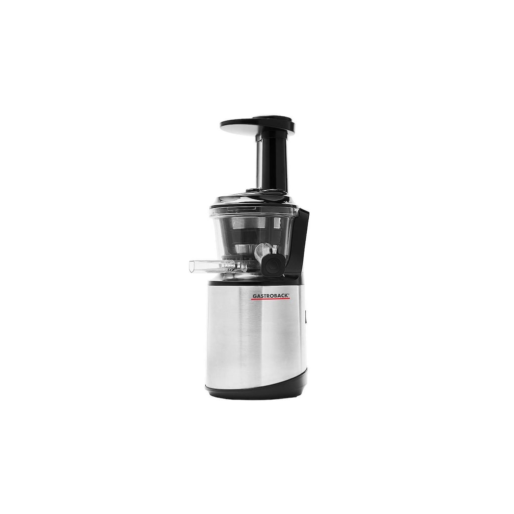 Gastroback Slow Juicer »Slow Juicer Advanced vital 40145«, 150 W, Saftauffangbehälter, Tropf-Stopp