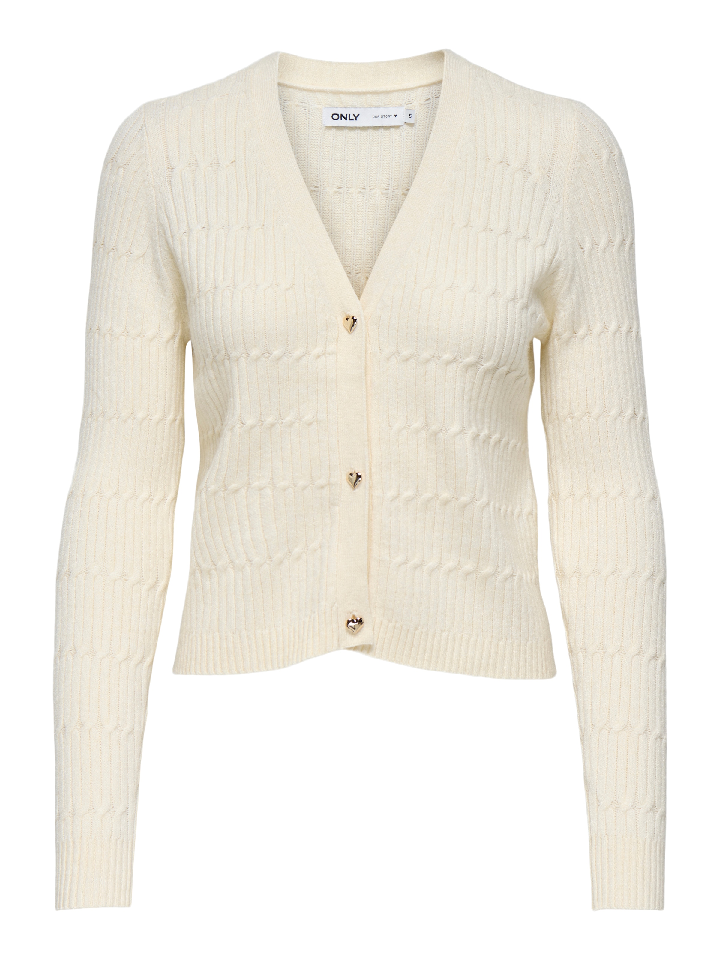 ONLY Strickjacke »ONLKATIA LS CABLE V-NECK CARDIGAN CC KNT«