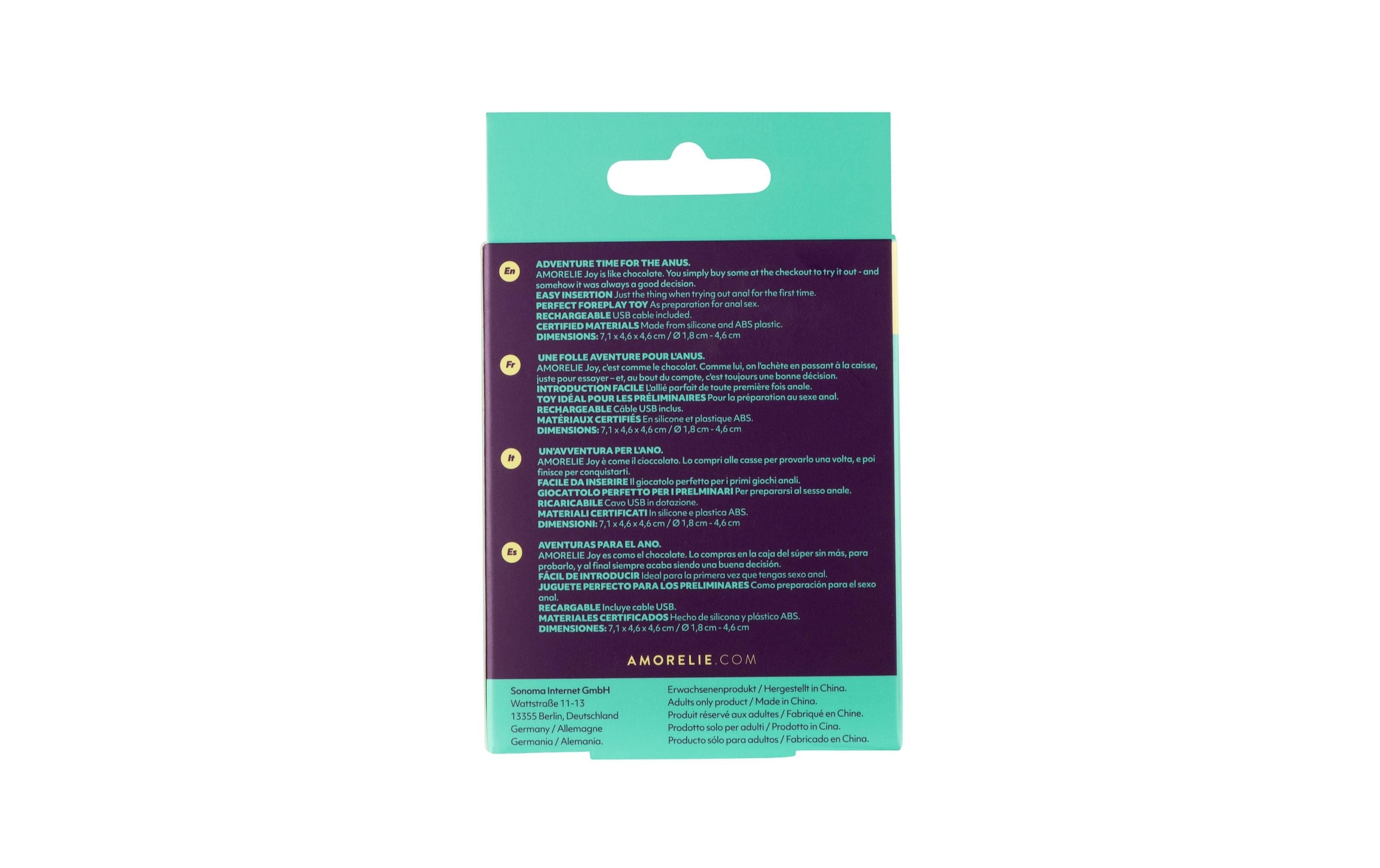 AMORELIE Analplug »Analplug mit Vibration «Fly»« ()