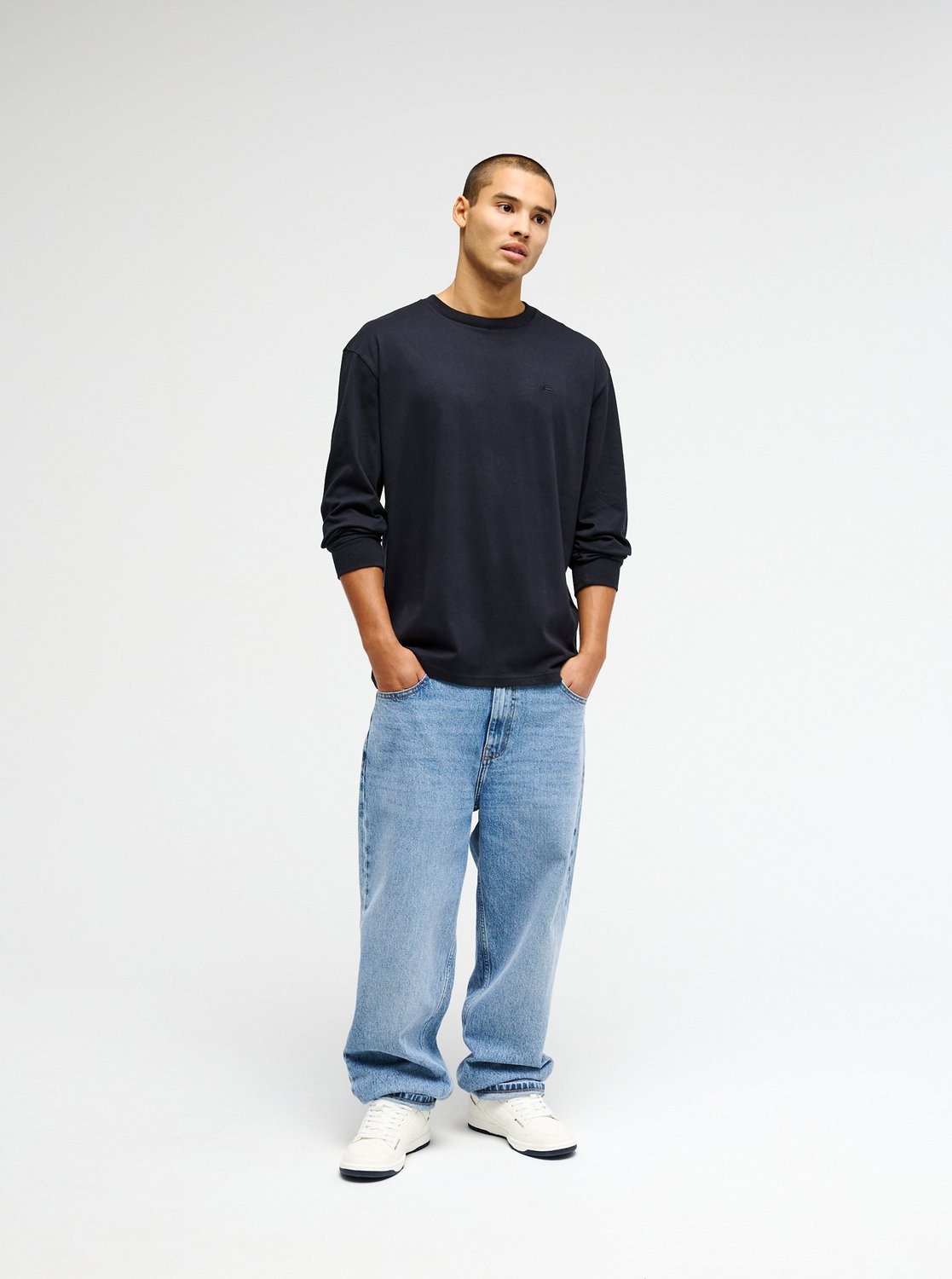 Quiksilver T-shirt à manches longues »SALT WATER LS« en coton, tailles S à XXL,