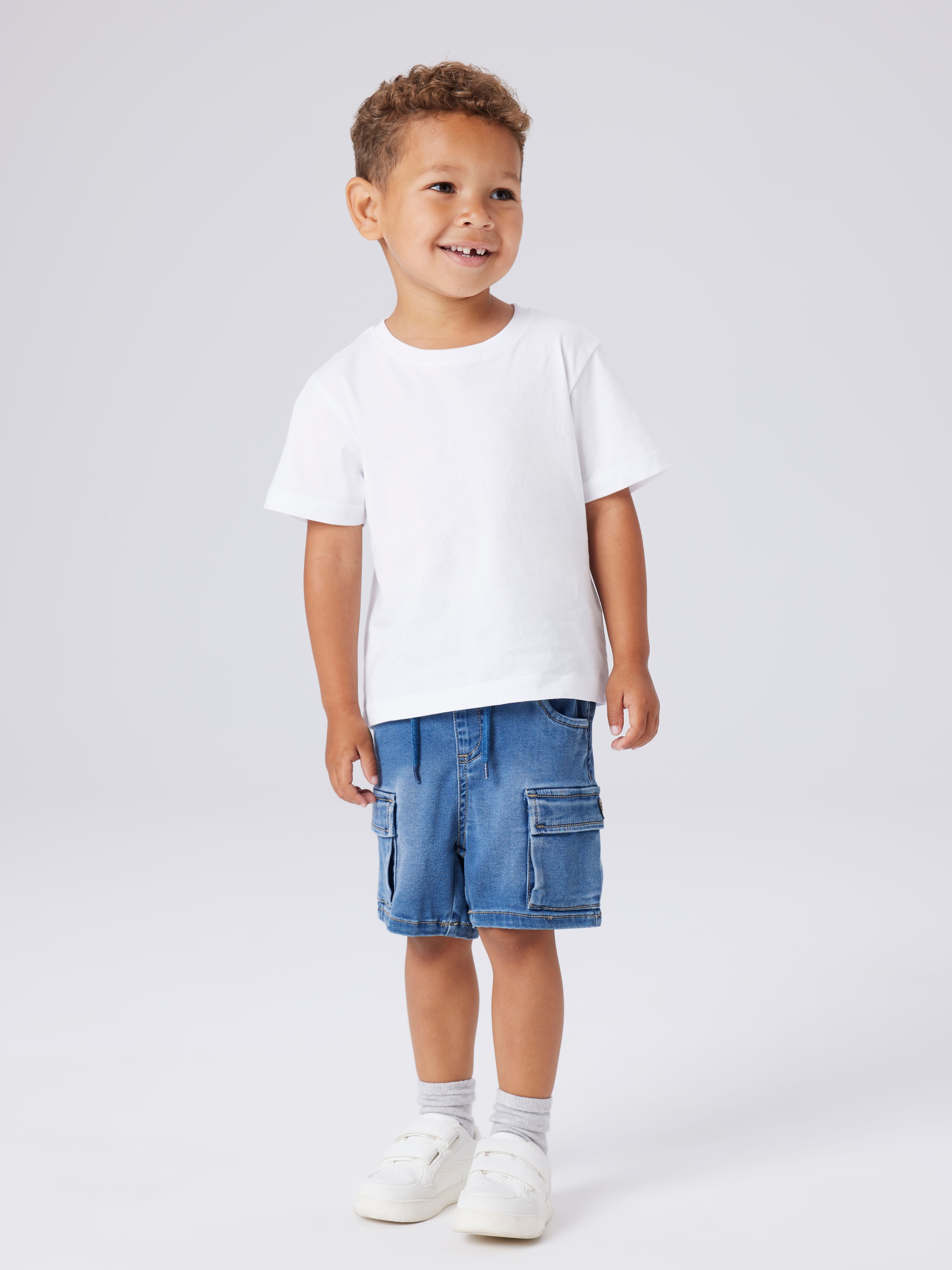 Name It Short cargo »coole Jeansshorts NMMBEN BAGGY DNM L SHORTS 8610-TO NOOS«  Denim Materialmix mit Stretch