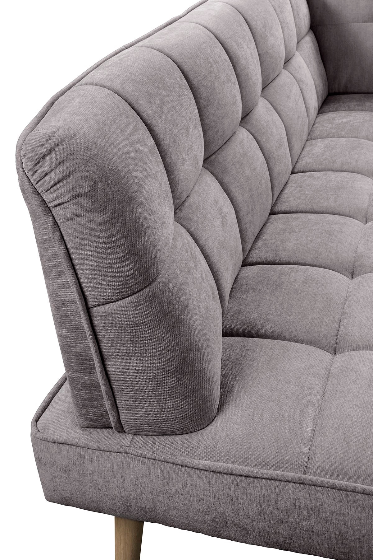 exxpo - sofa fashion Banc d'angle »Latte« moderne Sitz- und Rückensteppung, bequem und elegant, hoher Holzfuss