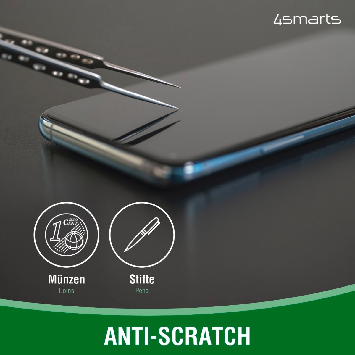 4smarts Displayschutzglas »Second Glass 2.5D«, für Apple iPhone 13/13 Pro-Apple iPhone 14-Apple iPhone SE (4. Gen), Displayschutzfolie, Schutzfolie, Bildschirmschutz, kratz- & stossfest
