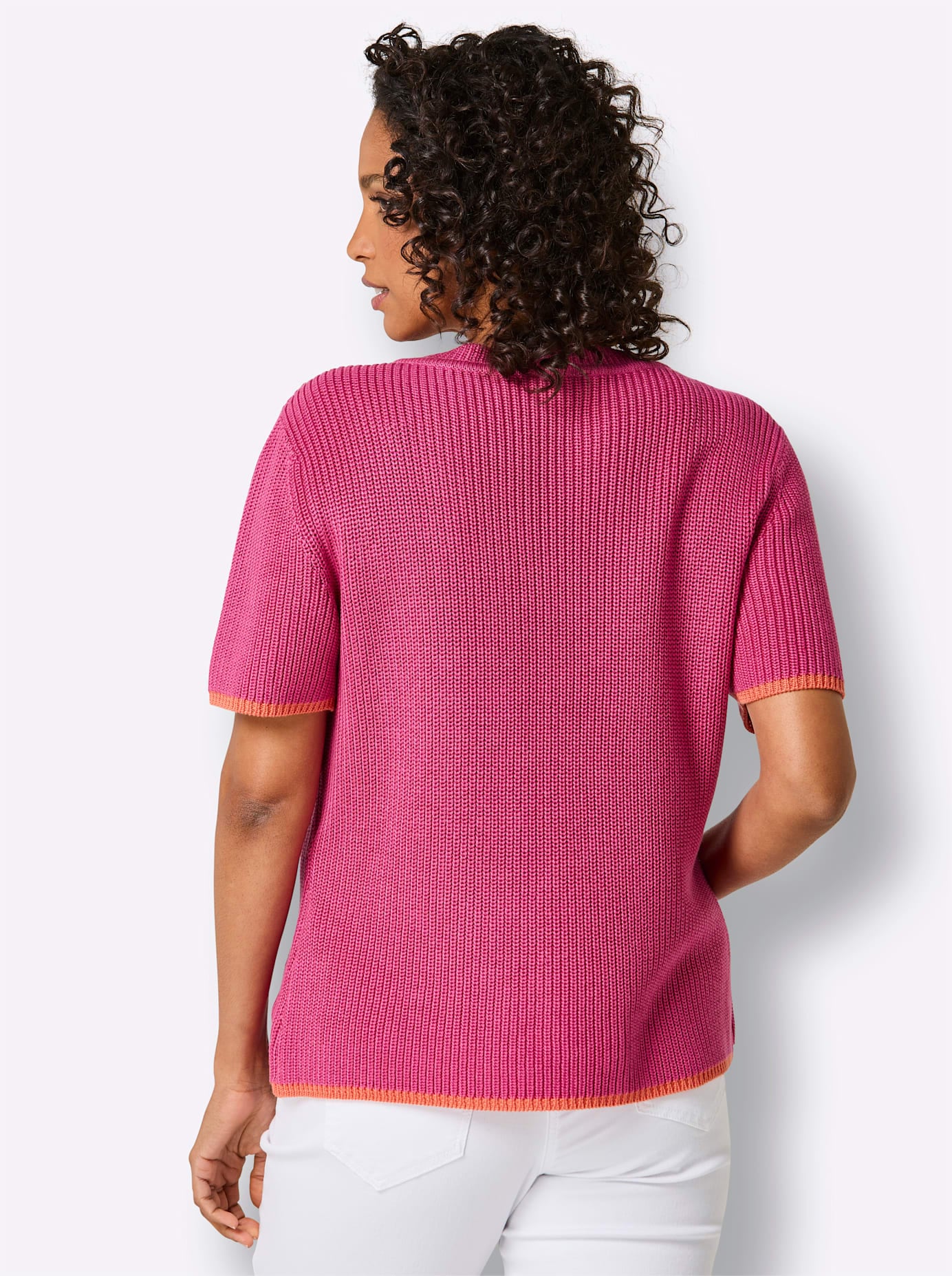 CREATION L PREMIUM Pull à manches courtes »Lyocell-Baumwoll-Pullover«