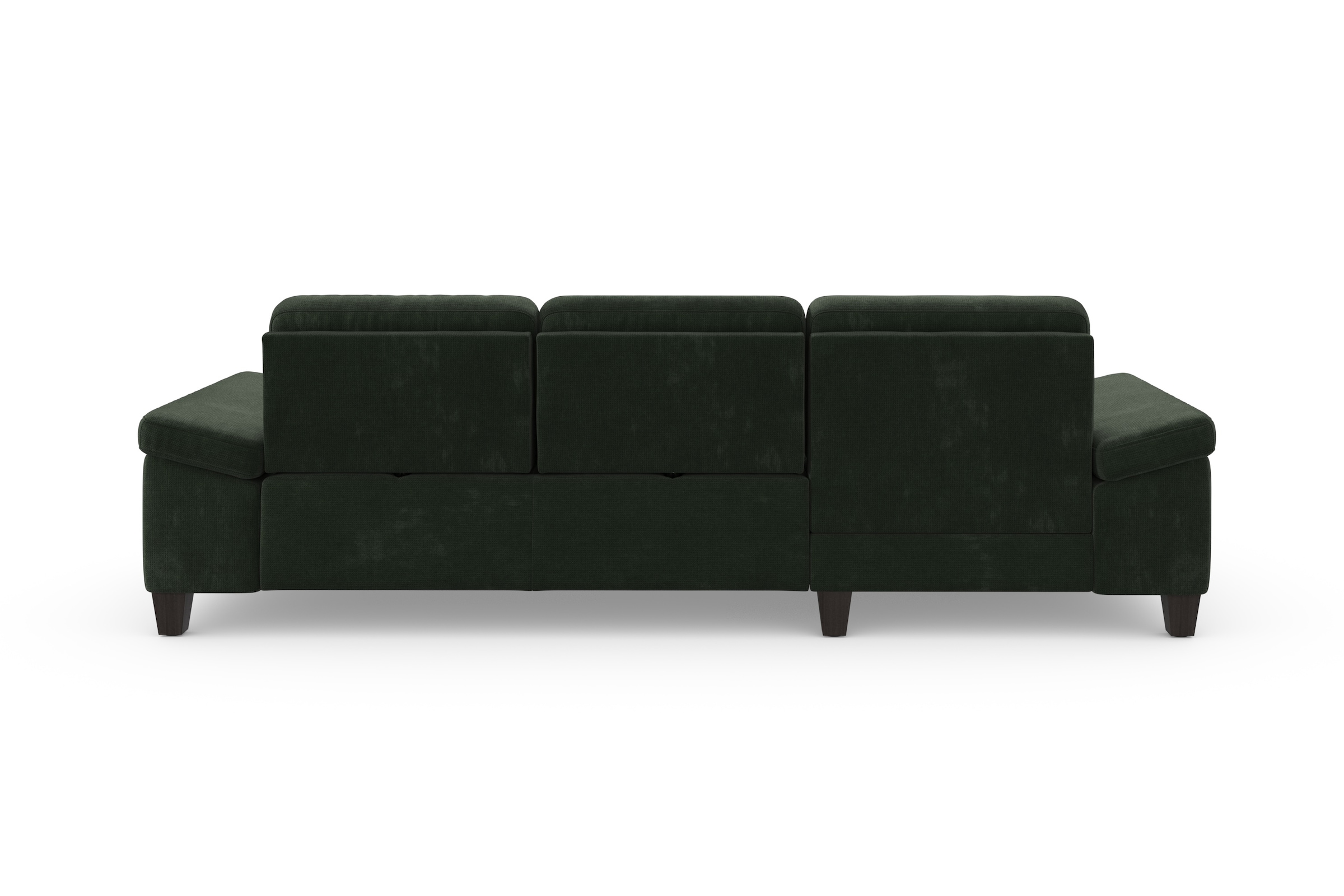 sit&more Ecksofa »Westham L-Form«, Recamiere, mit oder ohne Bettfunktion, Bettkasten, Füsse wengefarben