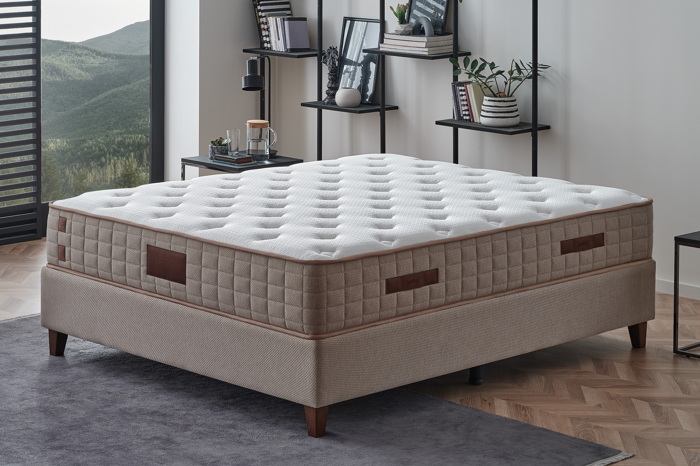 Image of Yatas Bedding Taschenfederkernmatratze "Majestät First Class Cool&Wool, Matratze in 90x200 weitere Grössen" 30 cm hoch Raumgewicht: 28 kg/m³ 406 Federn 1-tlg., 1 Stk. tlg. H2, Wendematratze, ergonomisch, atmungsaktiv