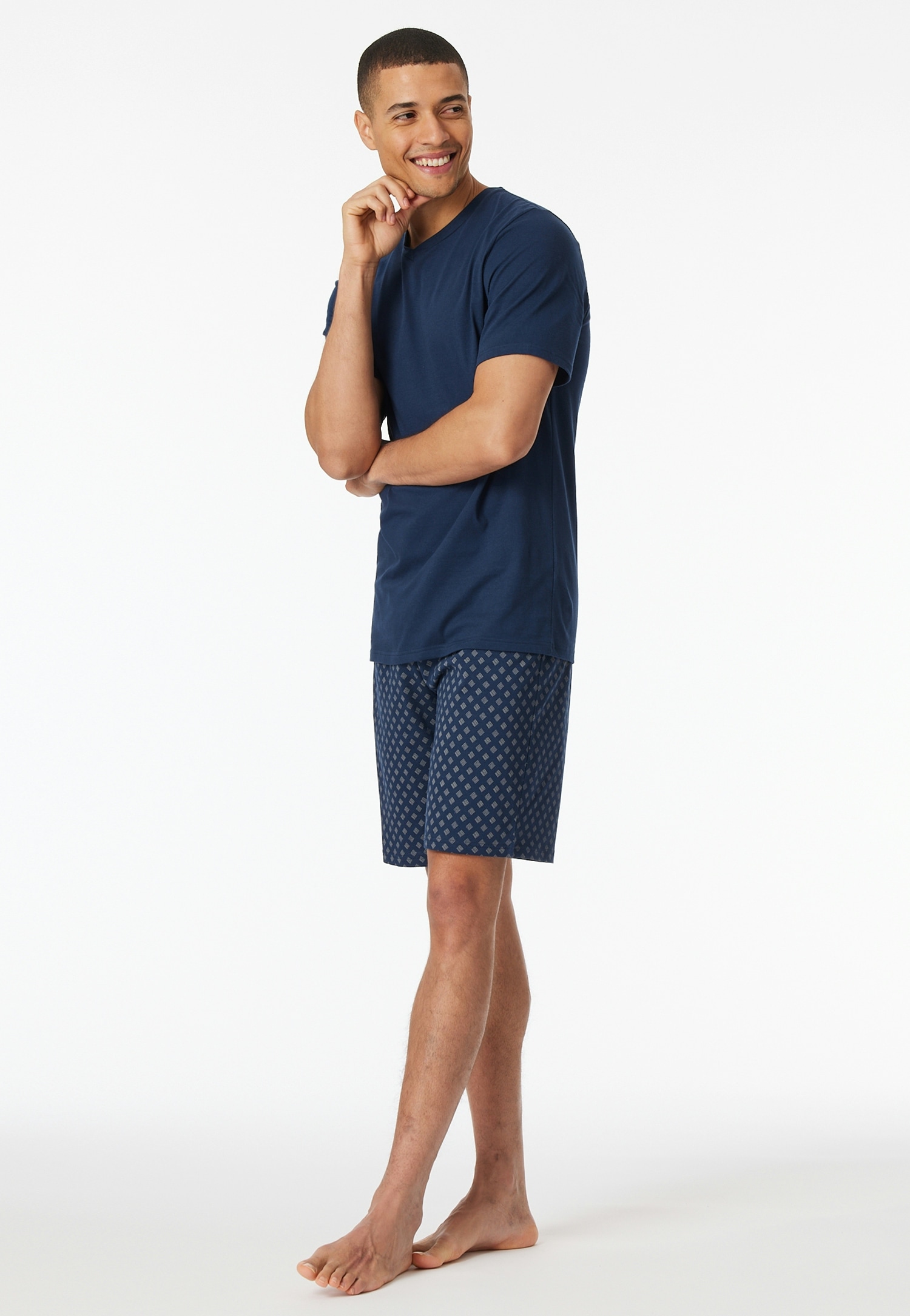 Image of Schiesser Shorty "Casual Essentials" 2 tlg. mit V-Ausschnitt