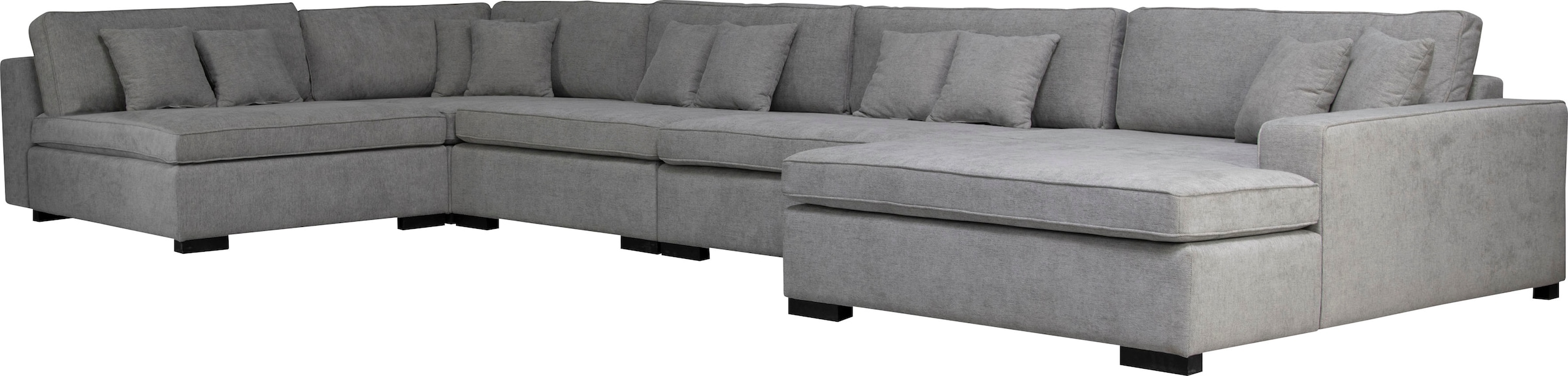 Home affaire Wohnlandschaft »Skara XXL U-Form«, Lounge-Sofa XXL mit Federkern-Polsterung, in vielen Bezugsvarianten