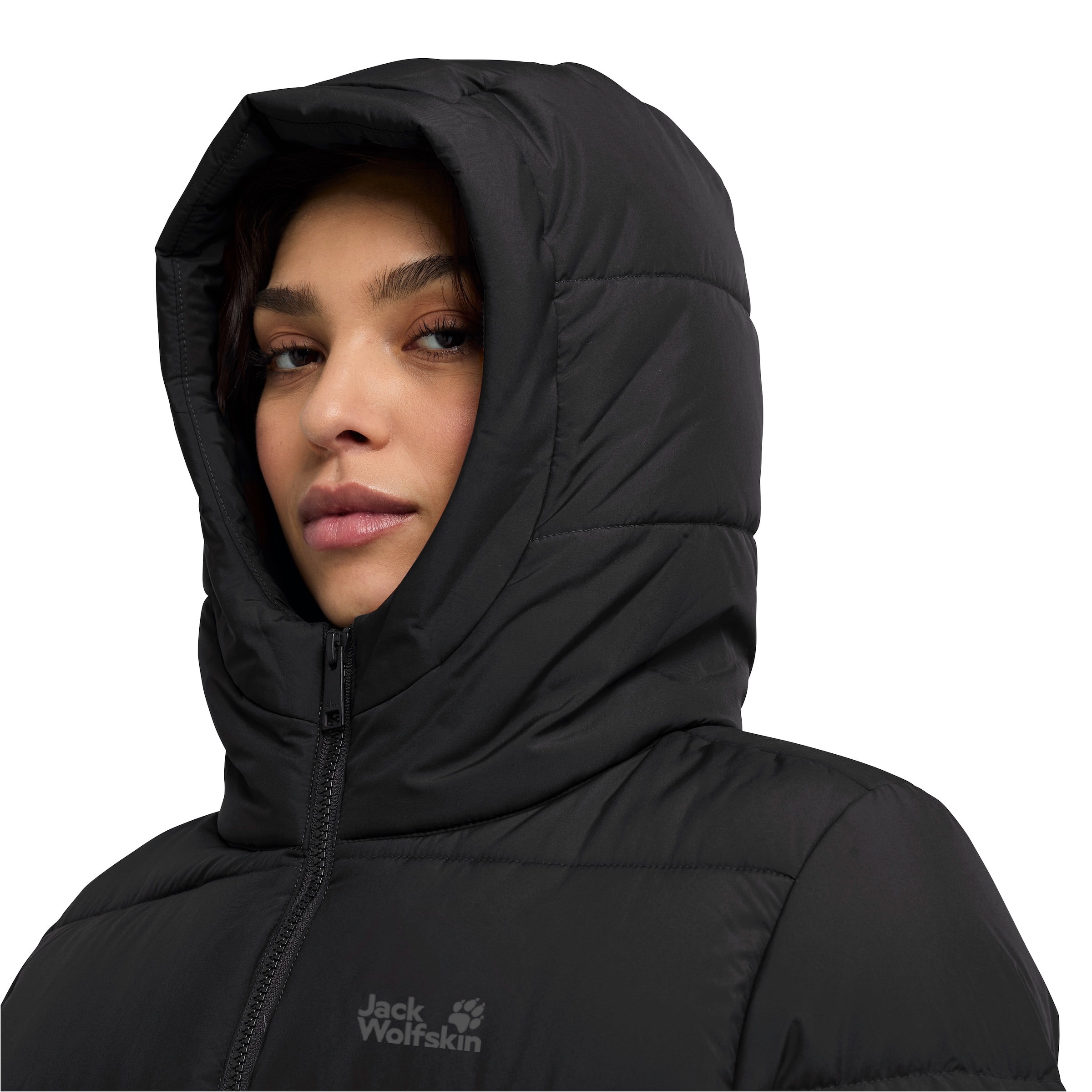 Jack Wolfskin Daunenjacke »FROZEN PALACE LONG JKT W RDS«, Wärmend, winddicht, Daunenjacke