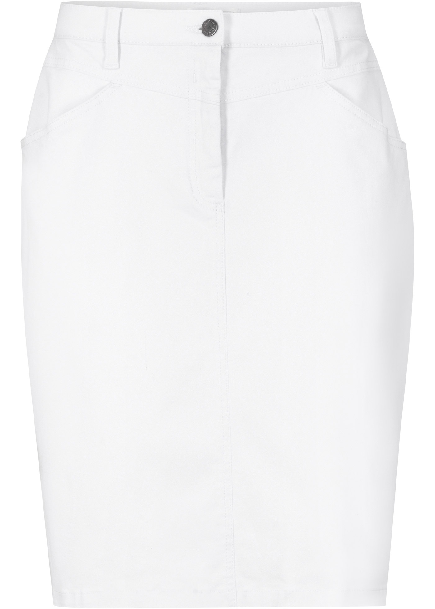 bonprix Jeansrock »Jeansrock, Stretch« aus elastischem Material, körpernahe Passform, unifarben