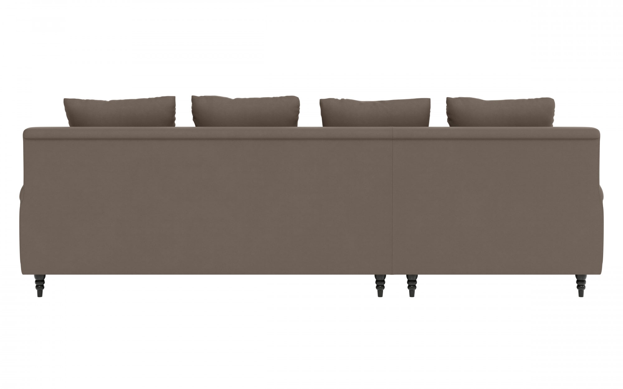 Guido Maria Kretschmer Home&Living Ecksofa »NORIN L-Form«, zwei Fussarten: vorne - Rollen, hinten - Holzfüsse