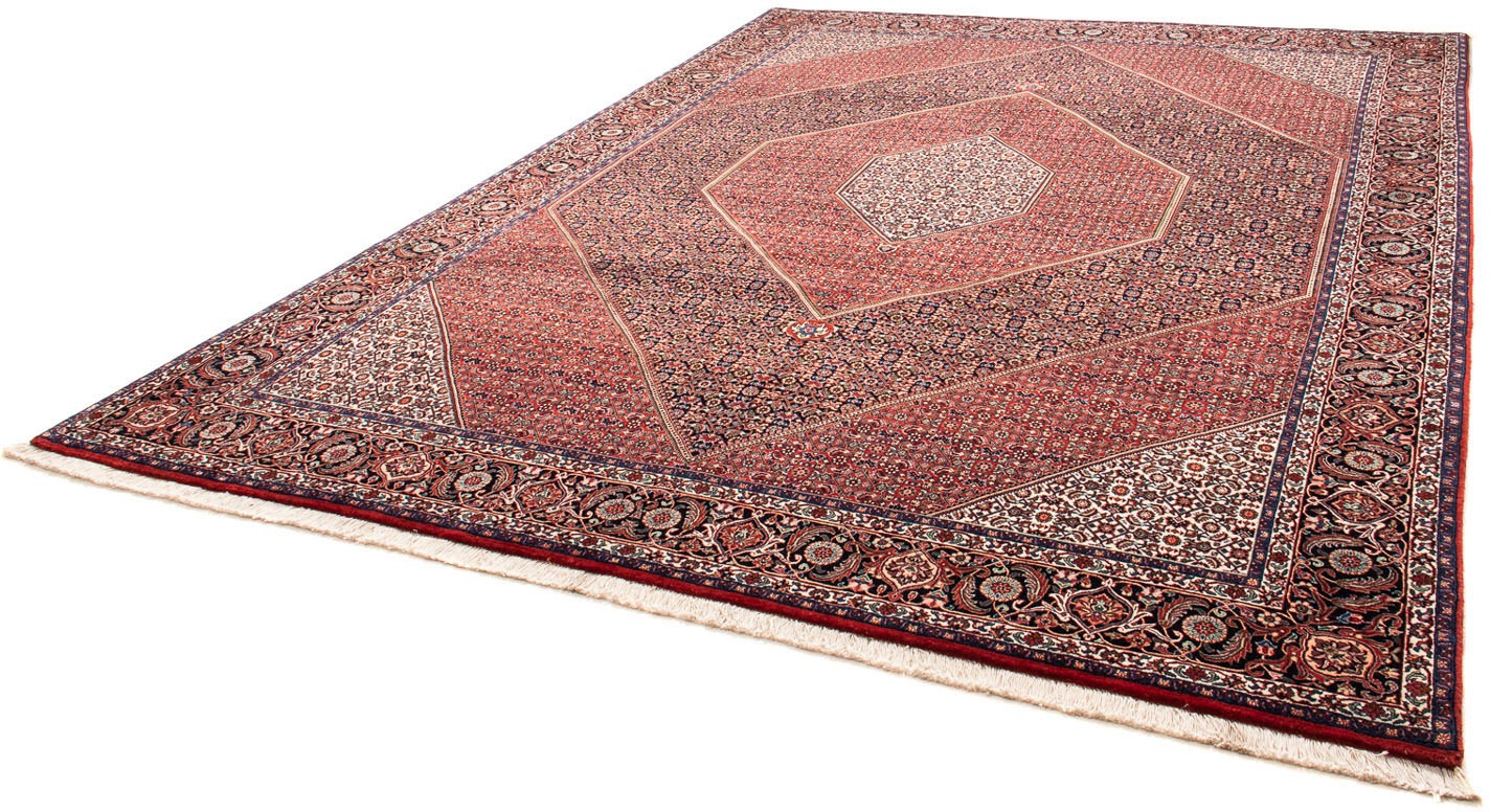 Image of morgenland Orientteppich »Perser - Bidjar - 350 x 252 cm - dunkelrot«, rechteckig, 15 mm Höhe, Wohnzimmer, Handgeknüpft, Einzelstück mit Zertifikat bei Ackermann Versand Schweiz