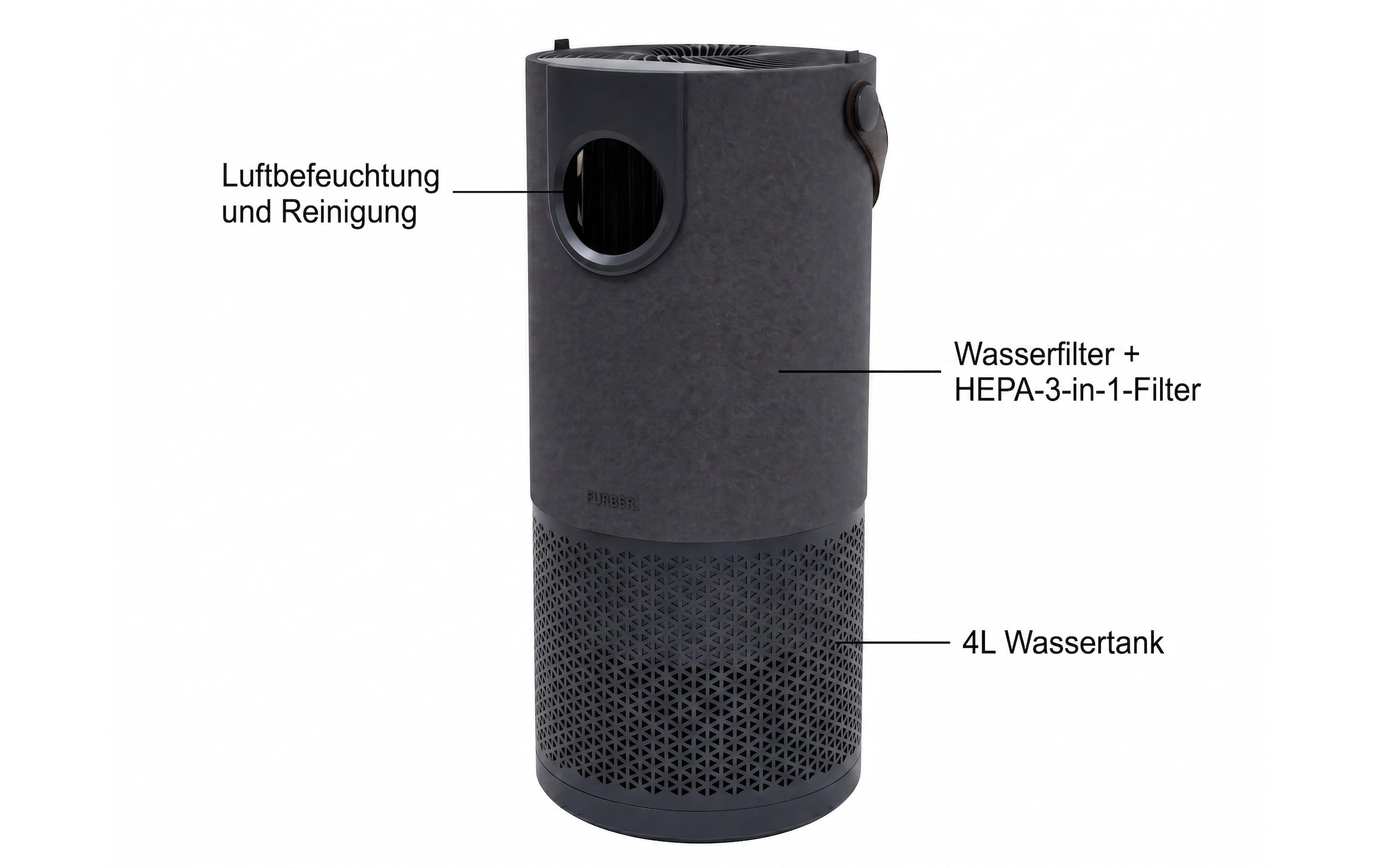 FURBER Luftbefeuchter »& Luftreiniger Aripura«