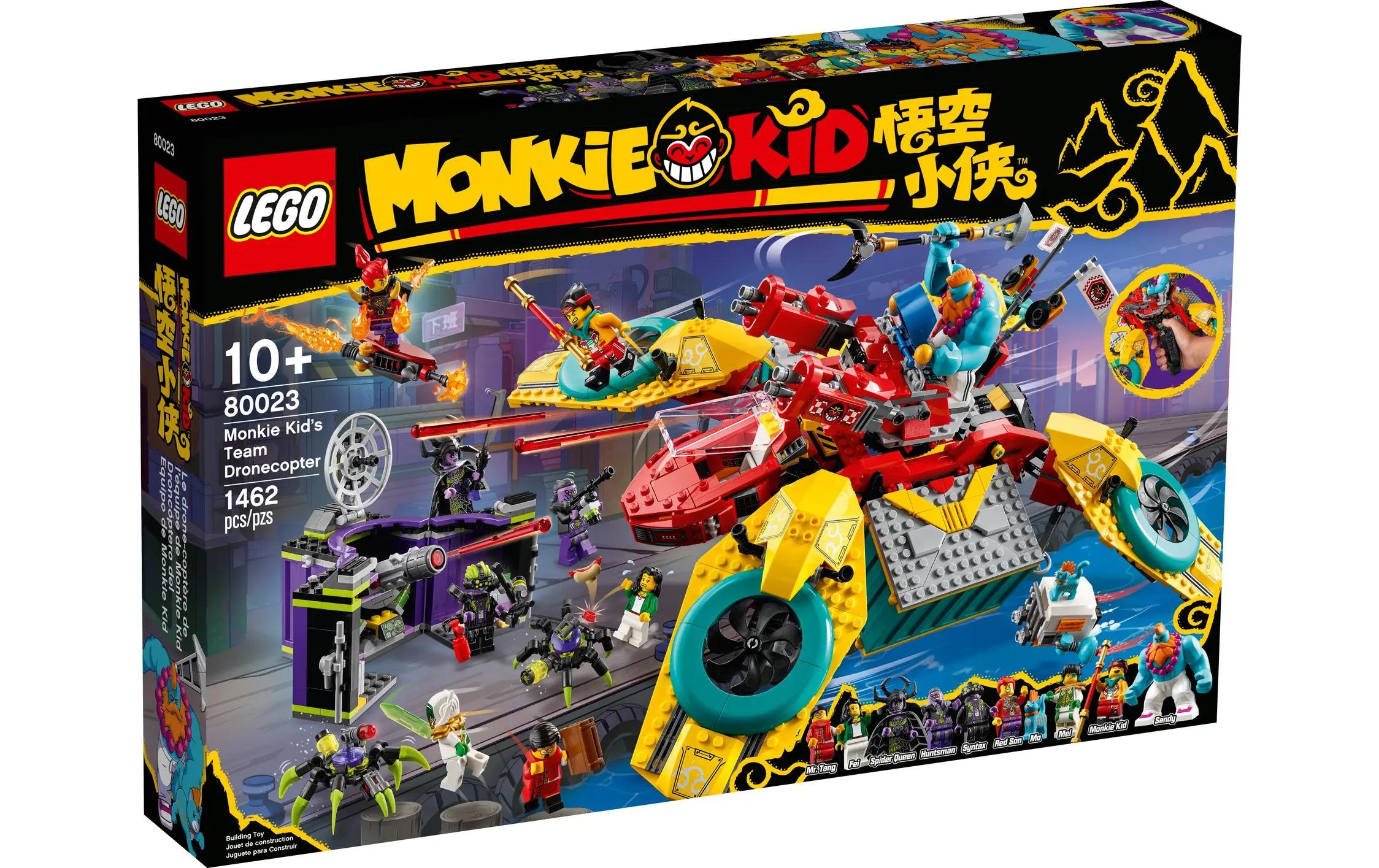 Image of LEGO Konstruktionsspielsteine "Monkie Kid Monkie Kids Hubschrauberdrohne 80023"