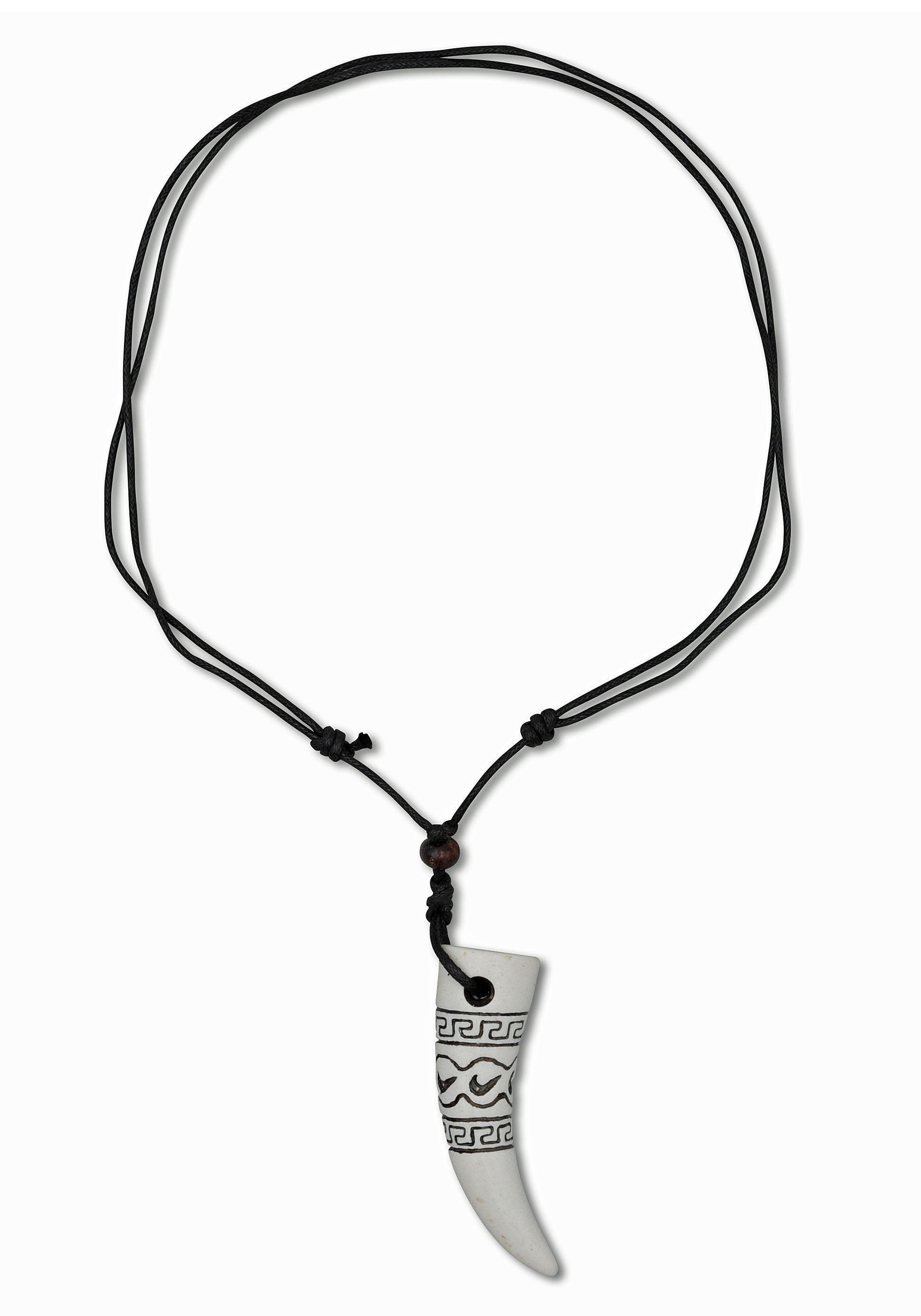 Image of J.Jayz Kette mit Anhänger »Zahnanhänger mit schwarzen Verzierungen, mehrreihig« bei Ackermann Versand Schweiz