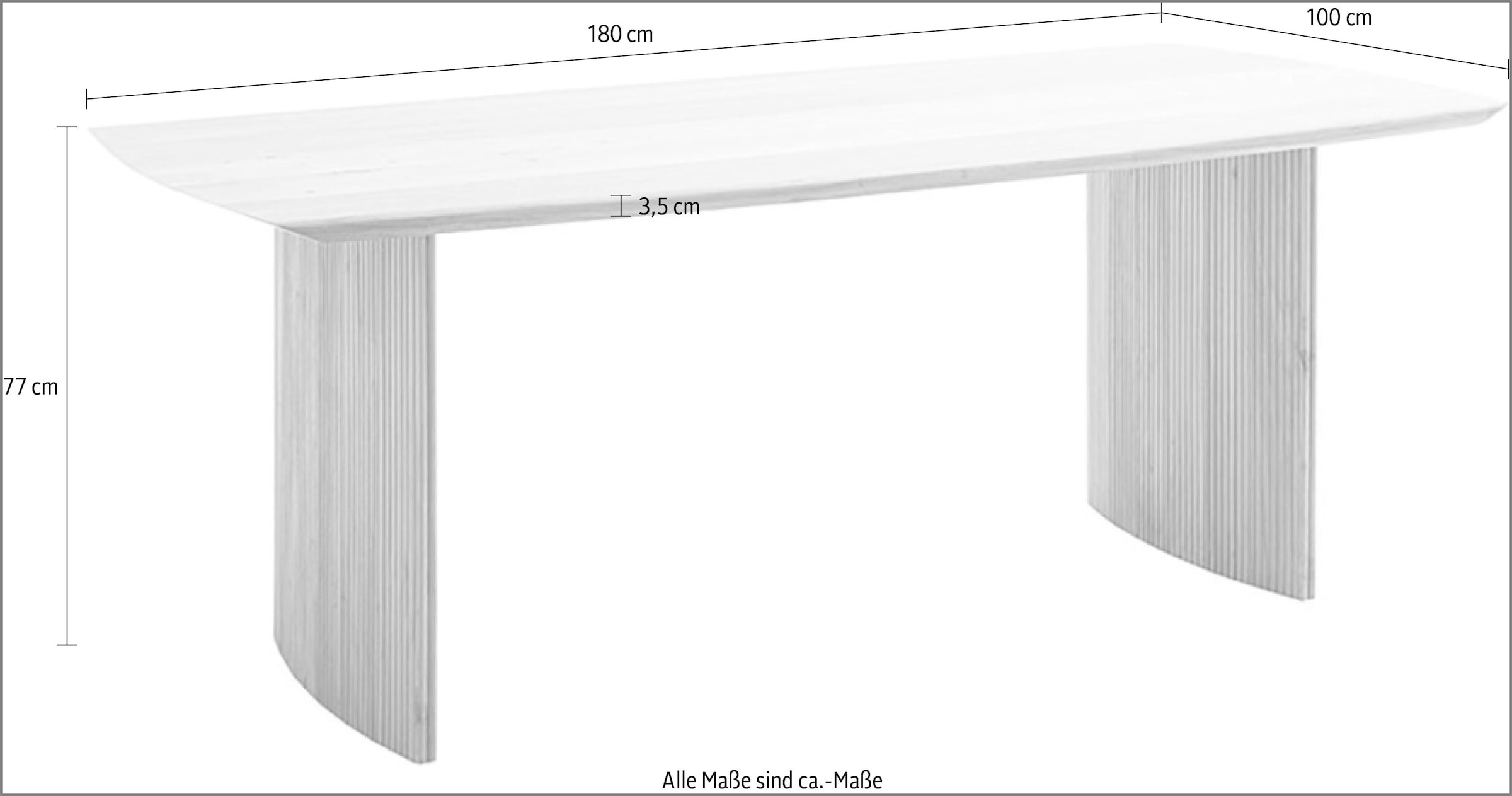 MCA living Esstisch »Brisco Esstisch« 1 Stk. tlg.