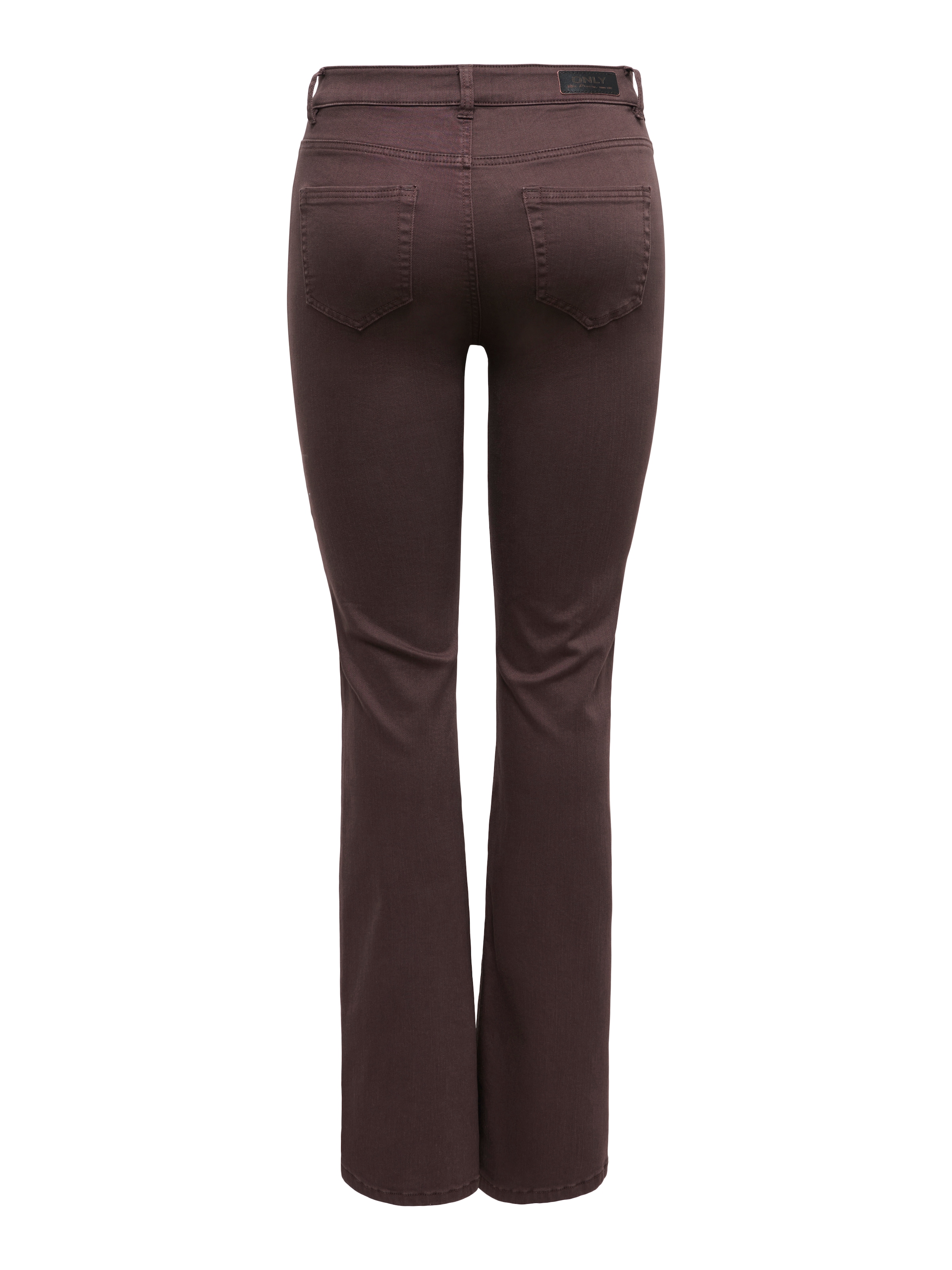 ONLY Pantalon bootcut »ONLBLUSH MID FLARED COLOUR PANT PNT NOOS«  mélange de coton, coupe bootcut