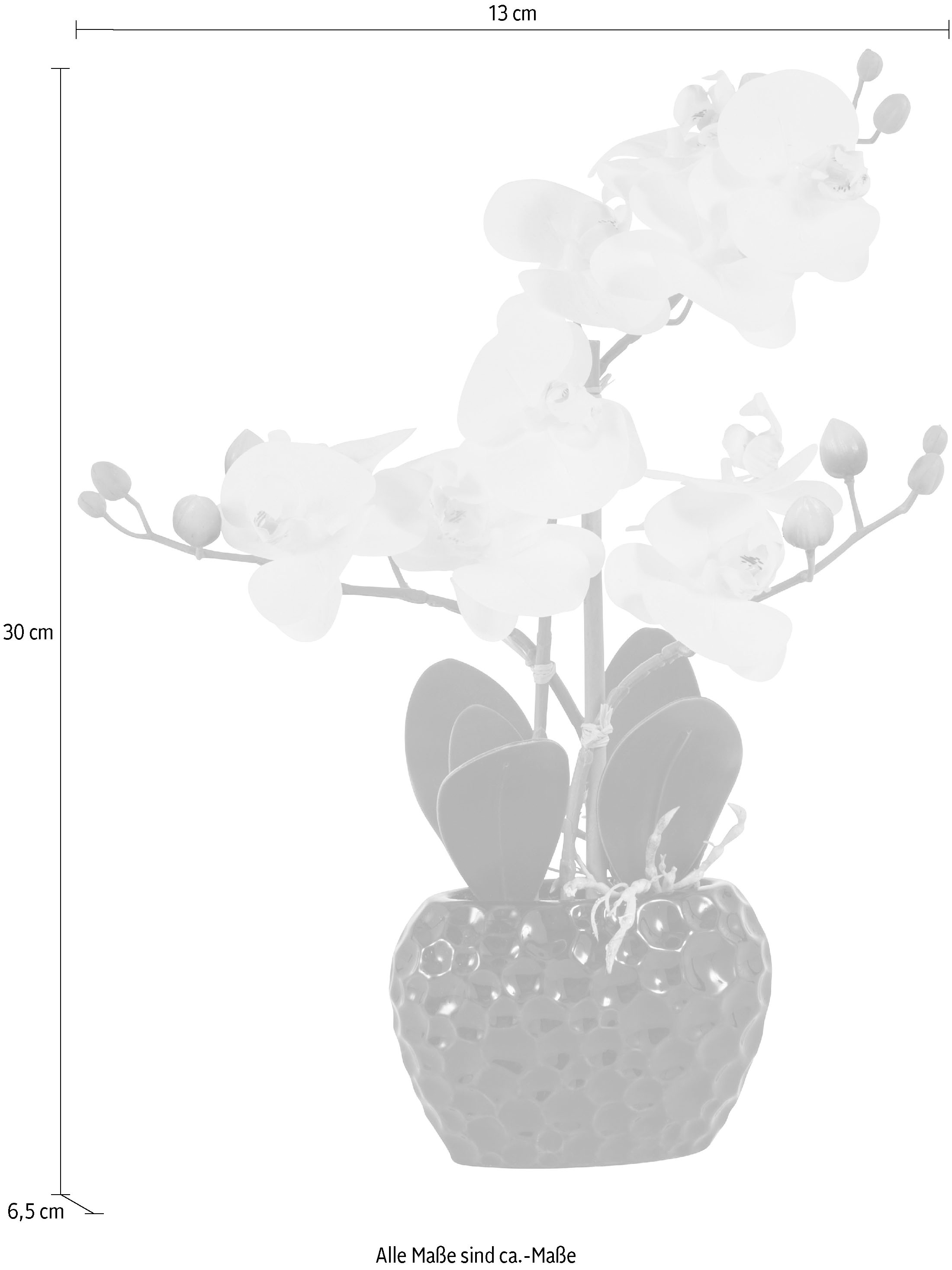 Leonique Kunstpflanze »Orchidee«, Kunstorchidee, im Topf, Bestseller, über 2500 4,5-Sterne-Bewertungen