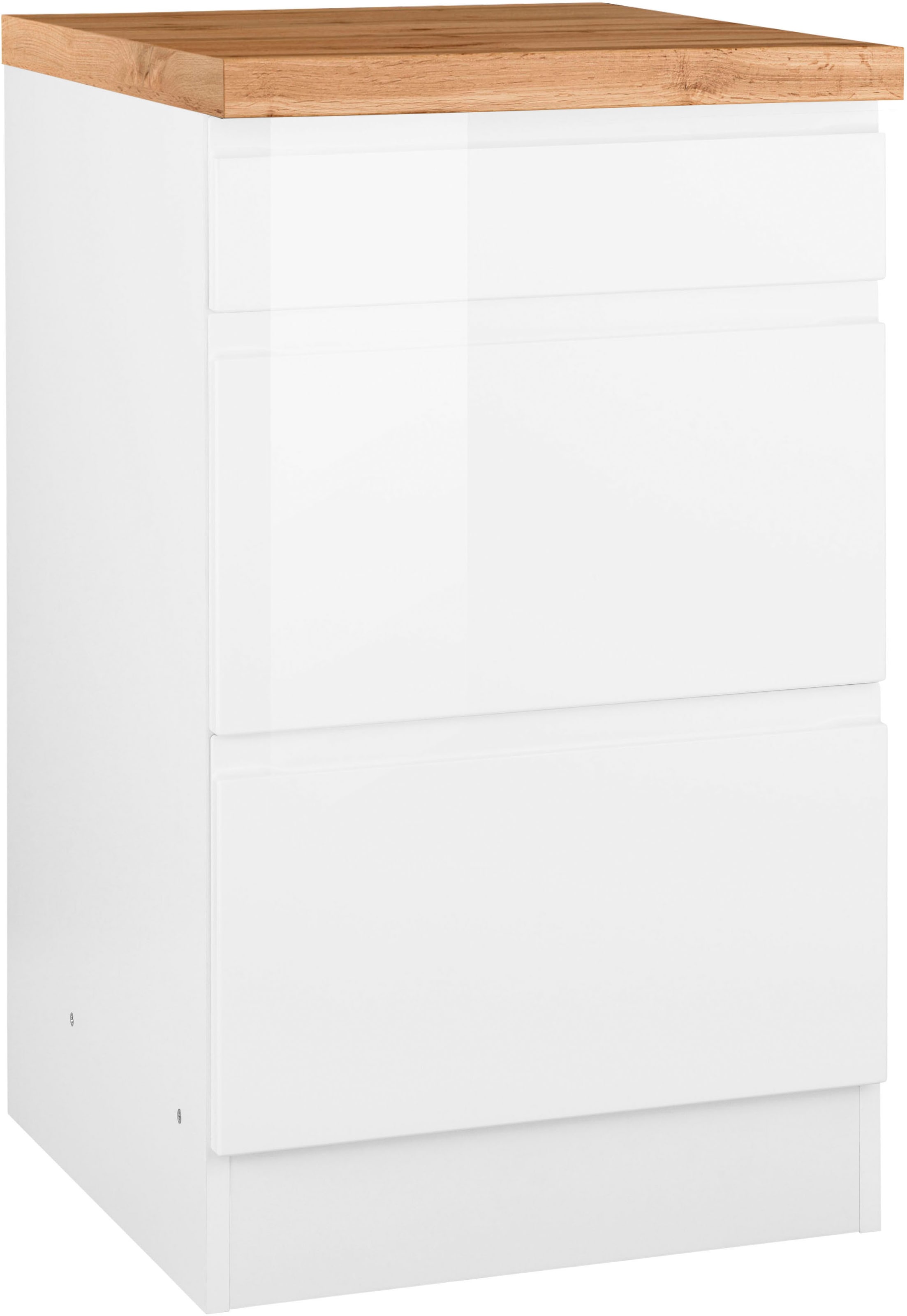 Image of KOCHSTATION Unterschrank "KS-Virginia,neu in verbesserter Ausführung" Stauraum, Softclose, mit CPL-Arbeitsplatte, Breite 50 cm, 1 Schubkasten, 2 Auszüge, Soft-Close-Funktion