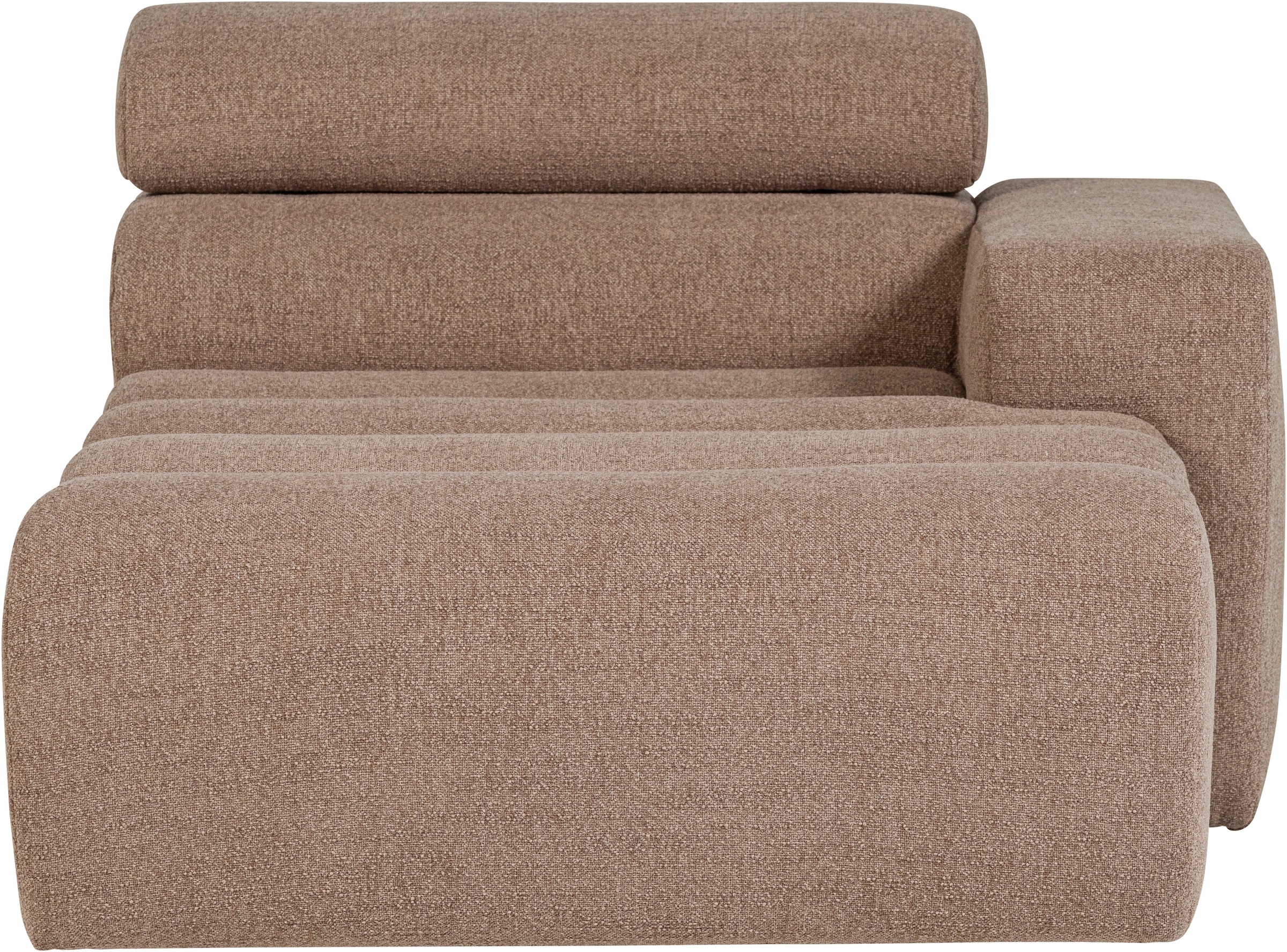 WOOOD Élément de canapé »Novi Bezug mit verstellbarer Nackenstütze B 109 x T 173 x H 86 cm« capacité de charge 120 kg, résistance maximale à l'usure