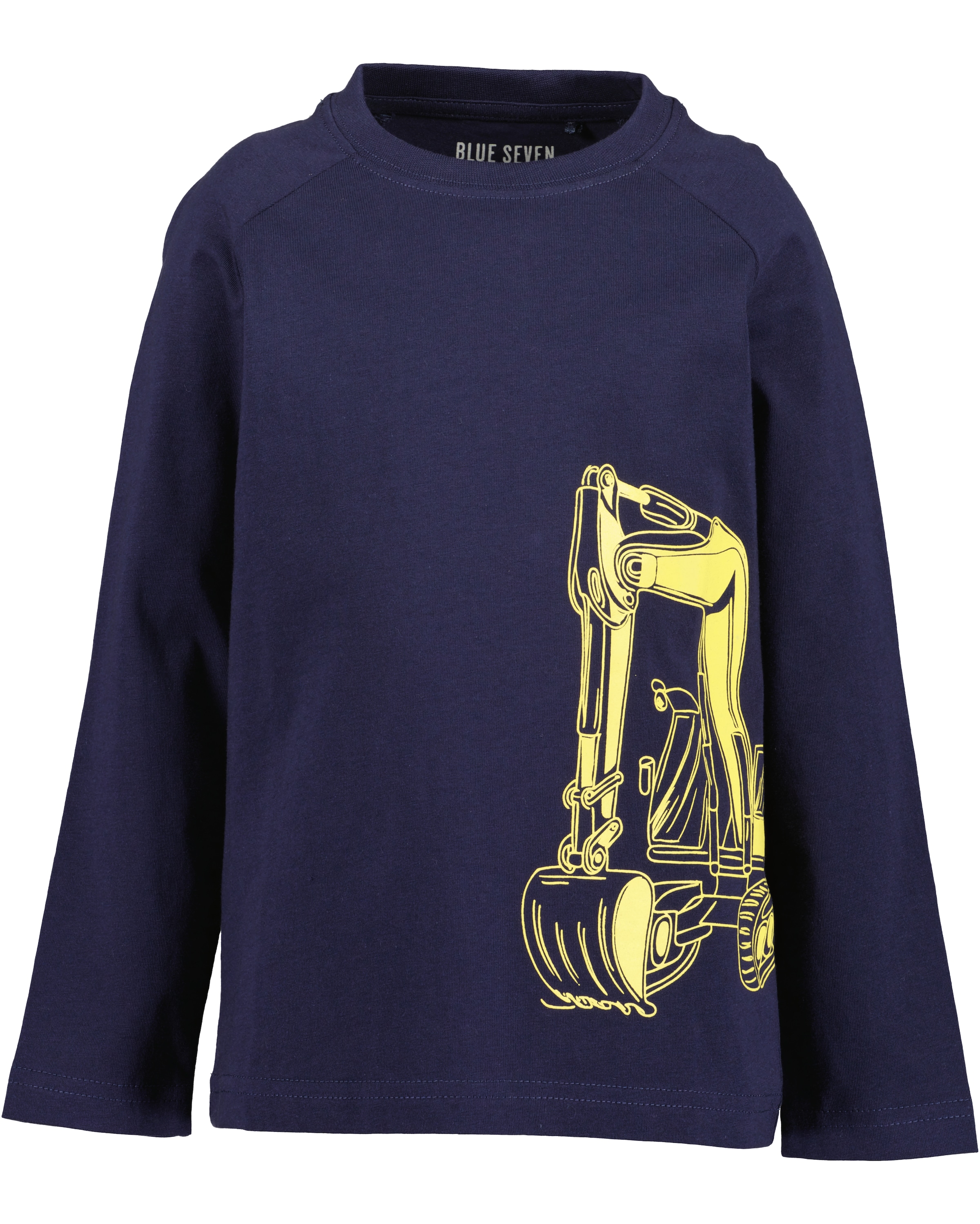 Image of Blue Seven Langarmshirt Baumwolle, reflektierender "Glow-in-the-dark" Print