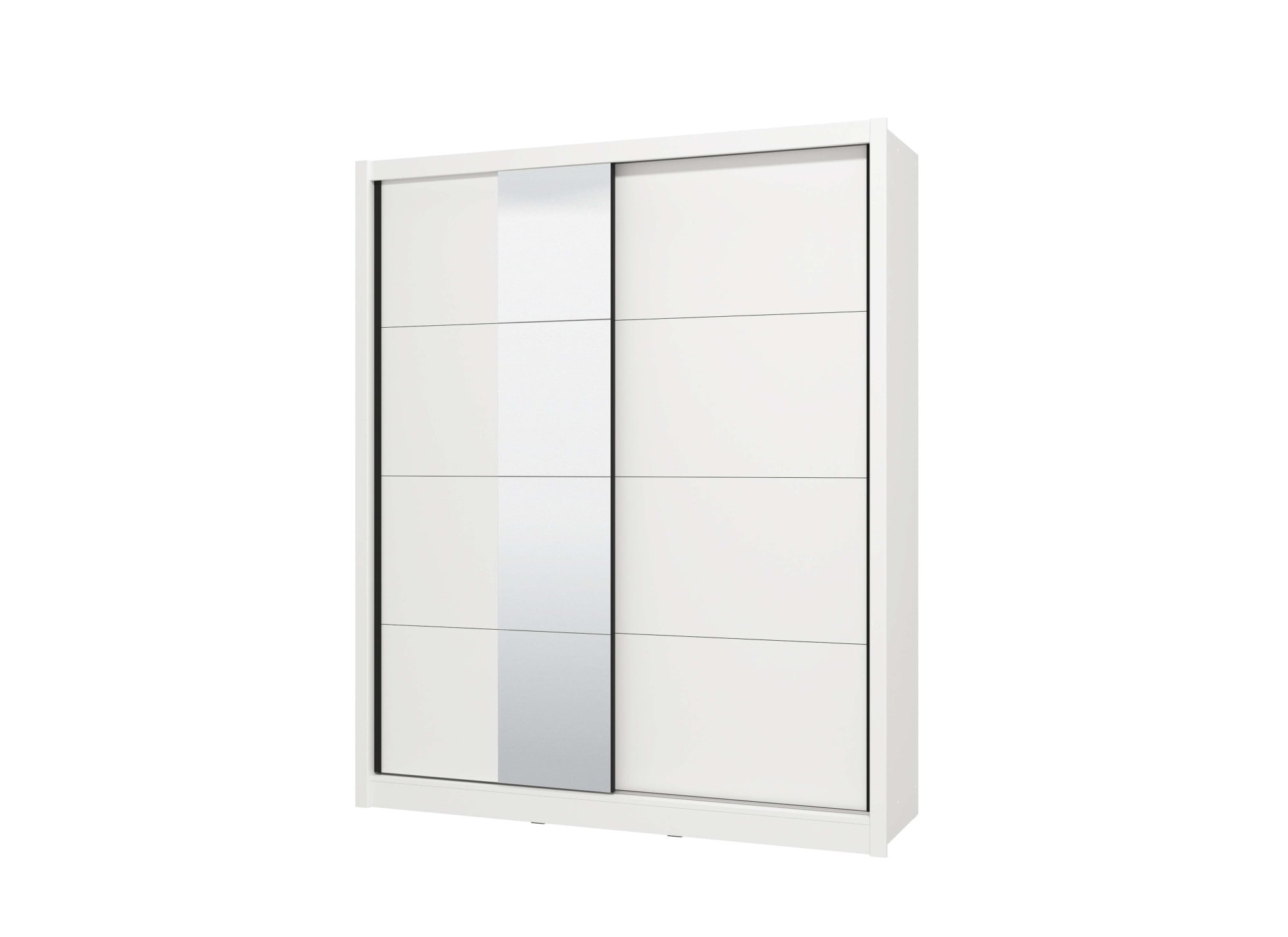 INOSIGN Schwebetürenschrank »Albi, Schlafzimmerschrank, Wäscheschrank in cashmere oder weiss« Kleiderschrank mit Spiegel MIT Innenausstattung,FSC®-zertifiziert