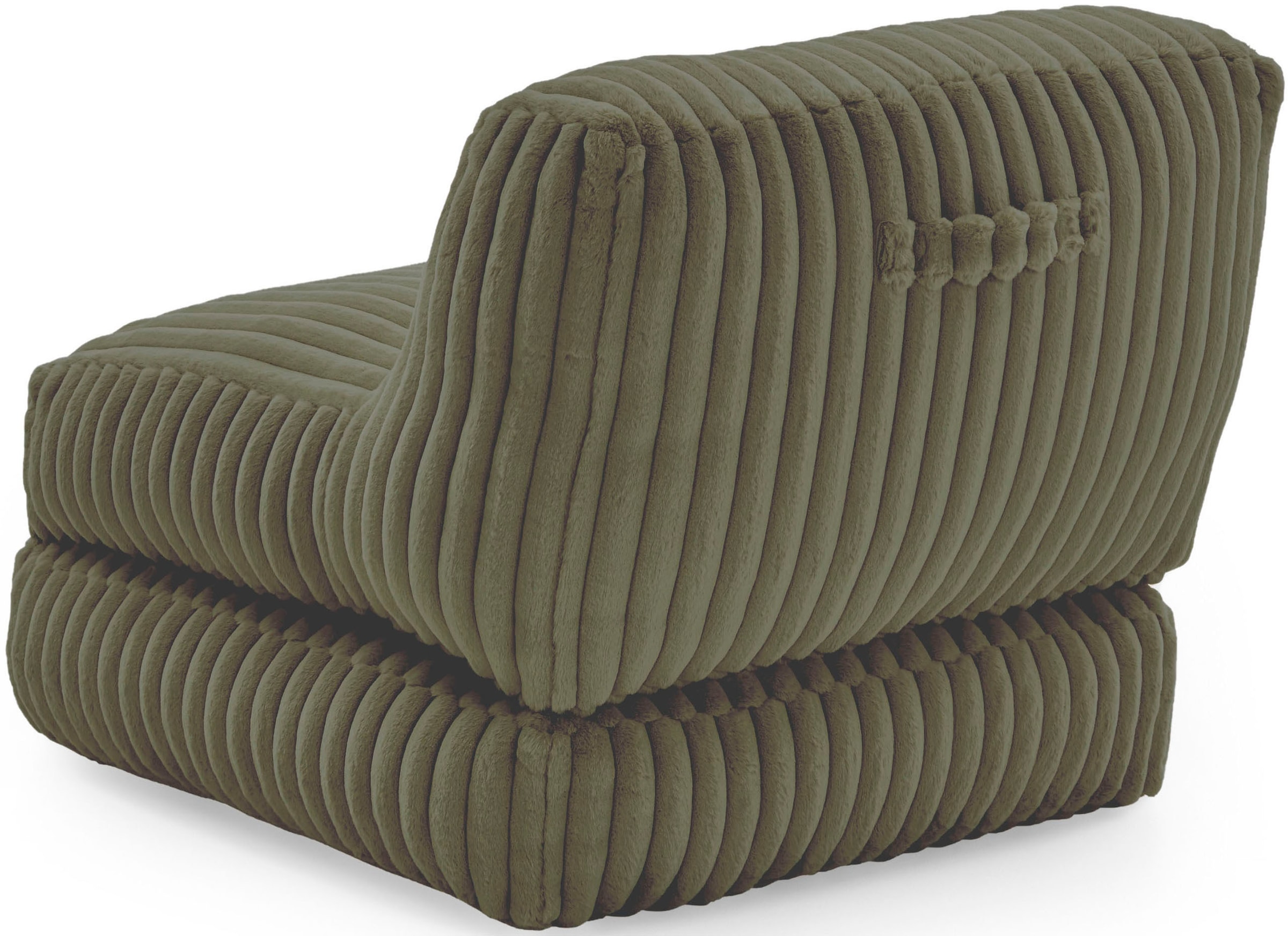 INOSIGN XXL-Sessel »Pia«, Loungesessel in Megacord, 2 Grössen, Schlaffunktion und Pouf-Funktion