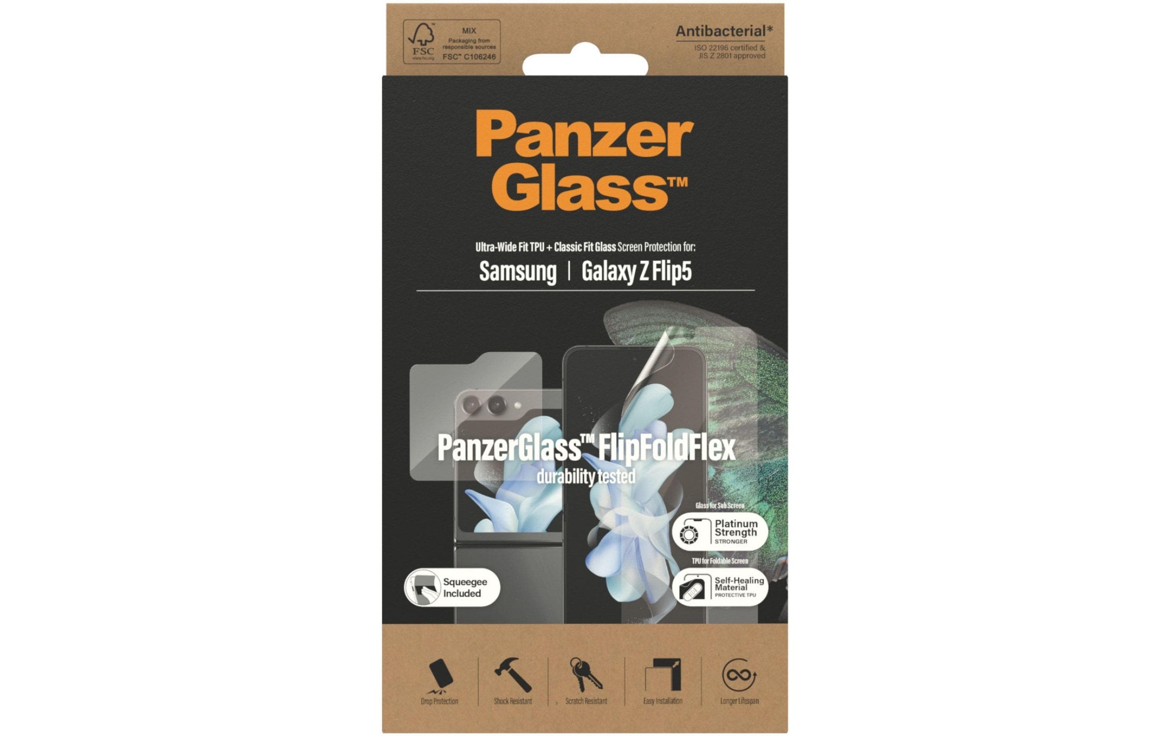 Image of PanzerGlass Displayschutzglas "Duo-Pack Galaxy Z Flip 5" für Galaxy Z Flip5 1 Stk. tlg.