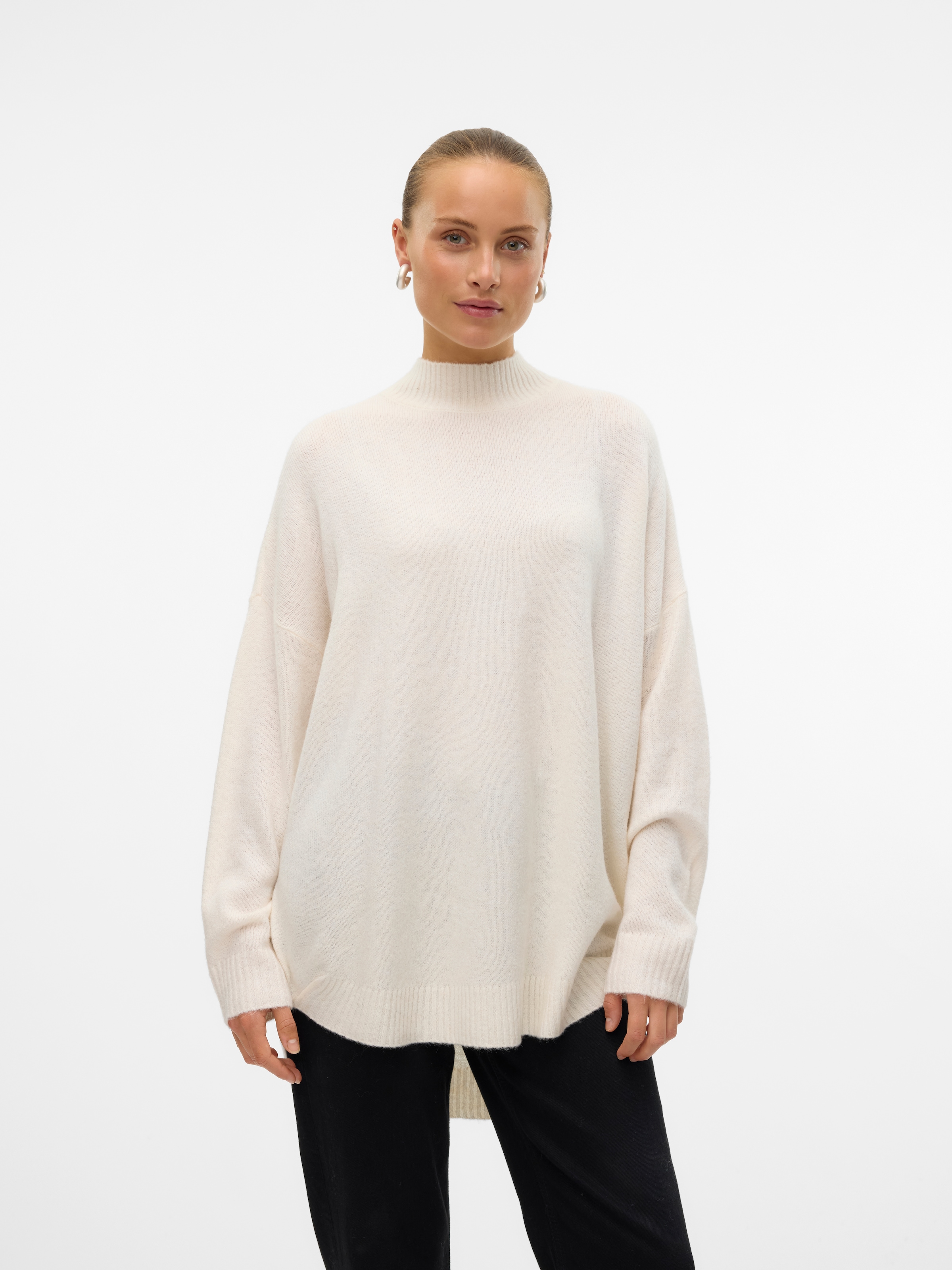 Strickpullover »VMPLAZA LS HIGHNECK LONG PULLOVER GA BOO«