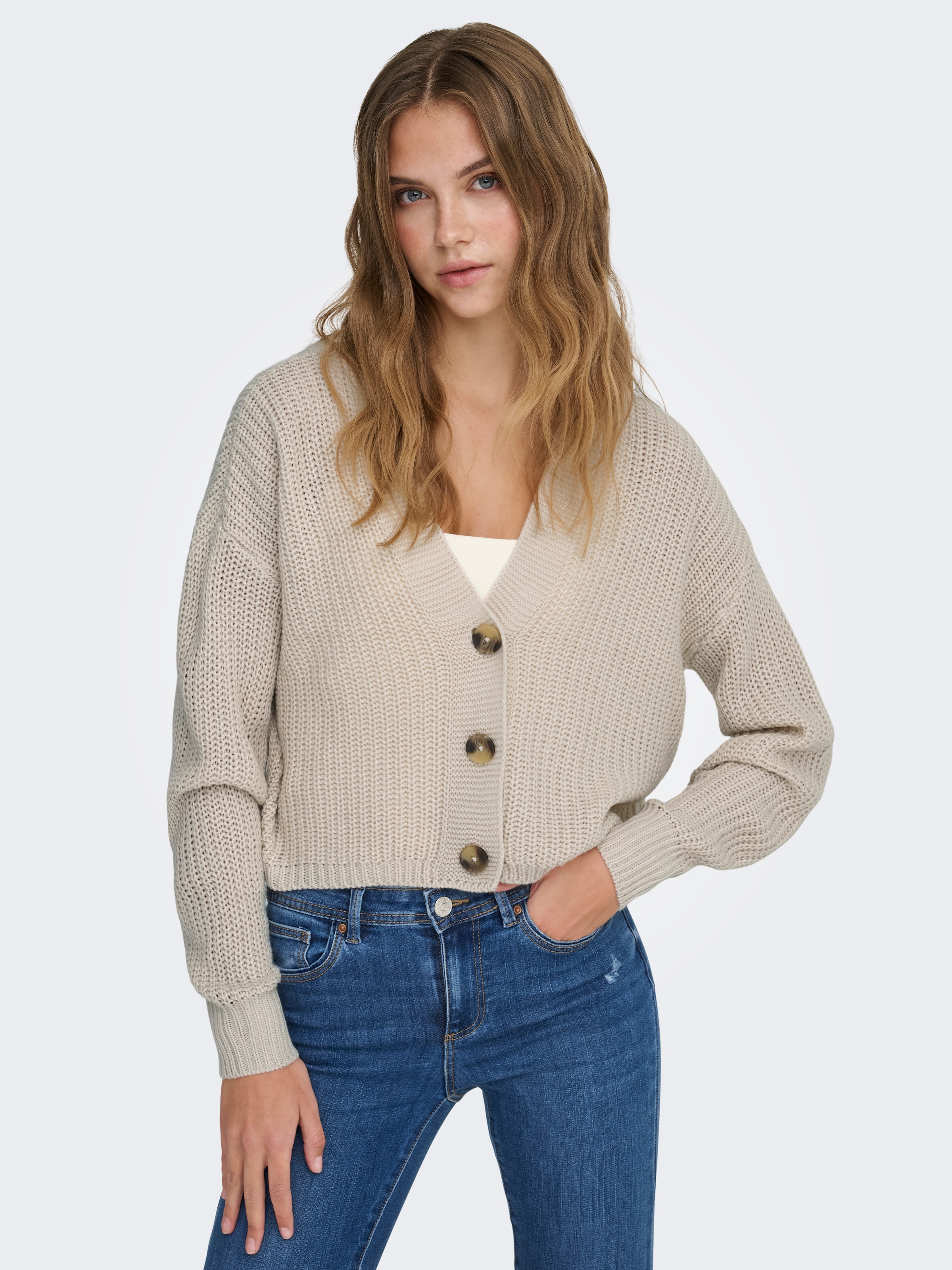 ONLY Strickjacke »ONLCAROL NICE L/S CARDIGAN KNT NOOS« Kunstfaser, regular fit