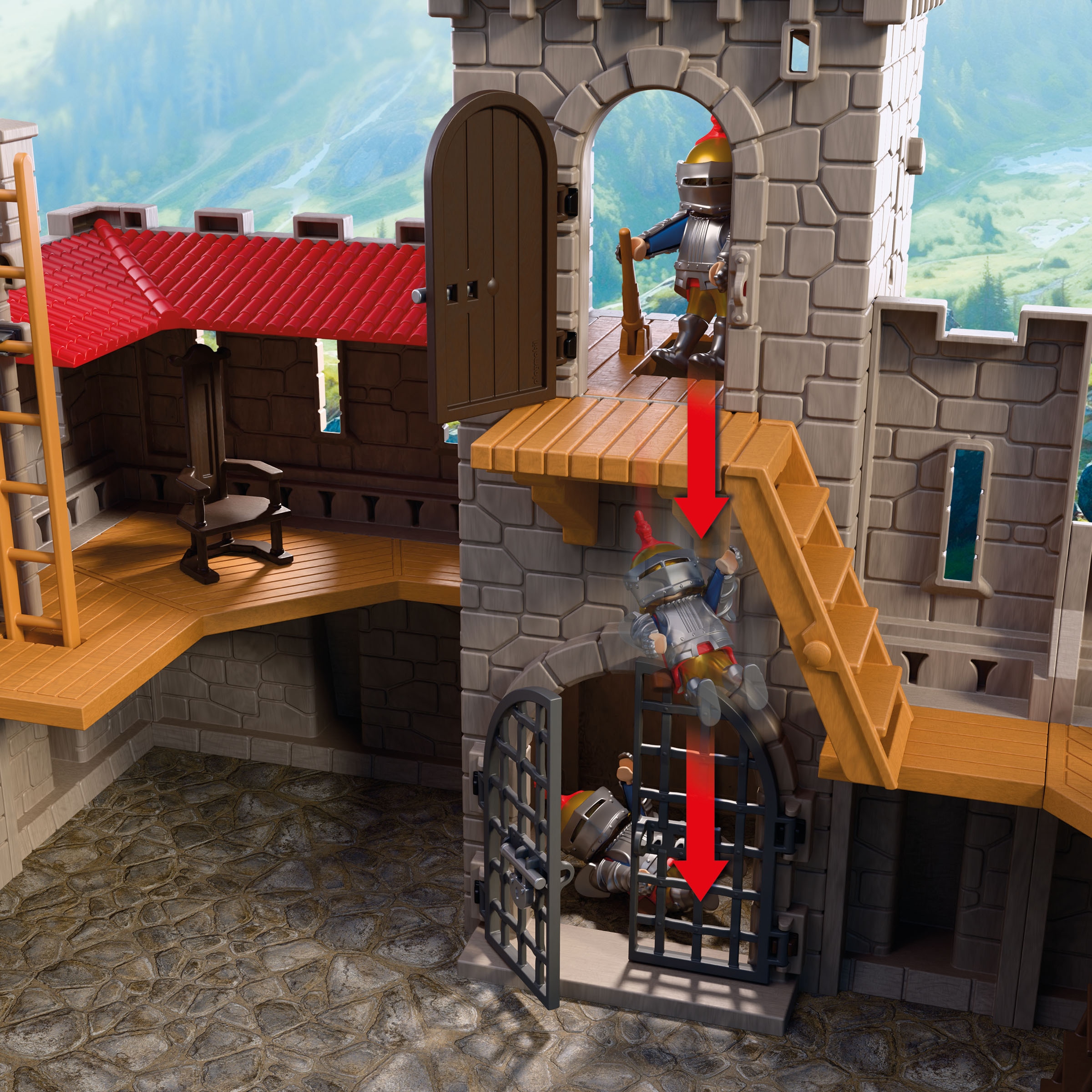 Playmobil® Jeu de construction »Grosse Löwenritterburg (72112), Knights« XXL Ritterburg mit Zugbrücke; Made in Europe