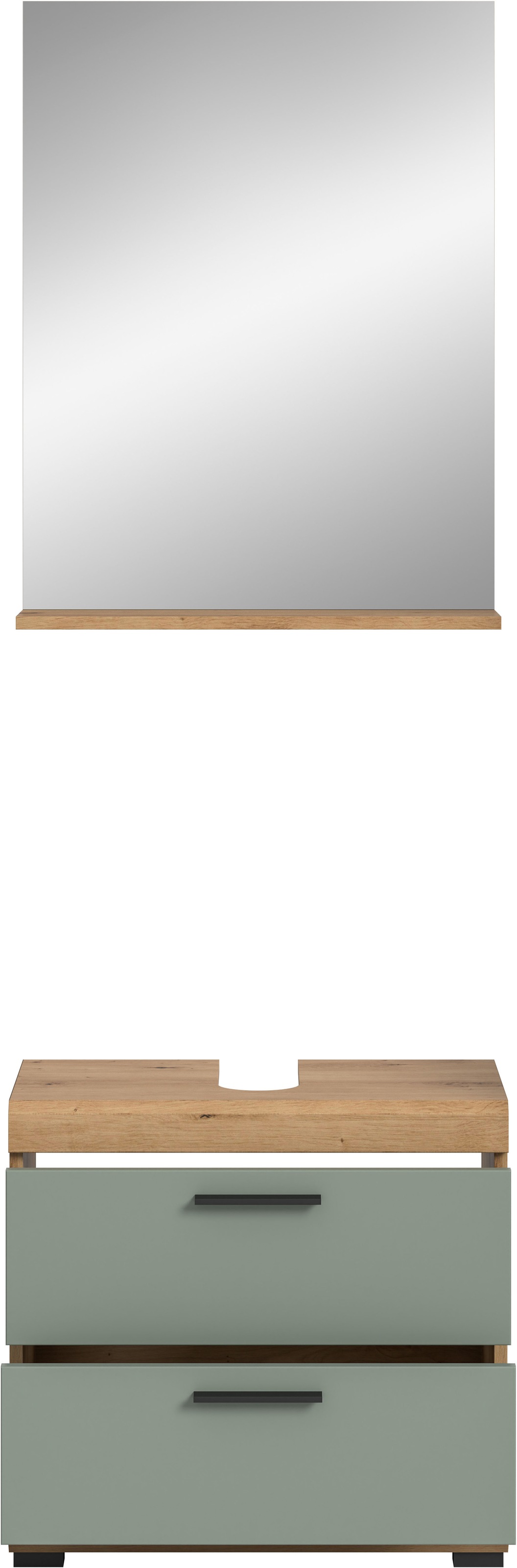 INOSIGN Badmöbel-Set »Siena, 2 teilig, bestehend aus: Waschbeckenunterschrank, Spiegel« Set, TOPSELLER!, 2 Stk. tlg.