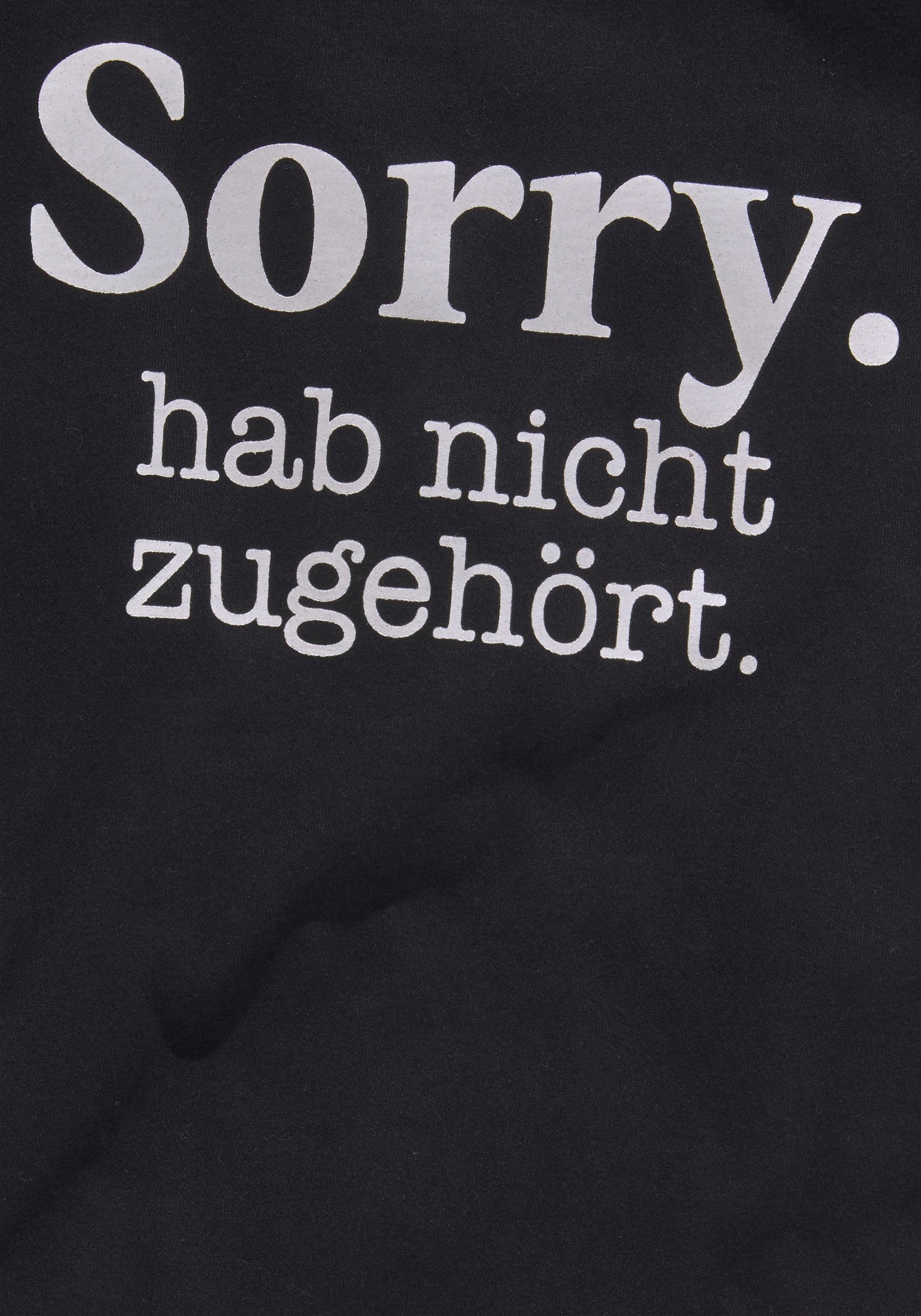 Modische KIDSWORLD T-Shirt »Sorry. hab nicht zugehört.«, in weiter legerer  Form versandkostenfrei - ohne Mindestbestellwert bestellen