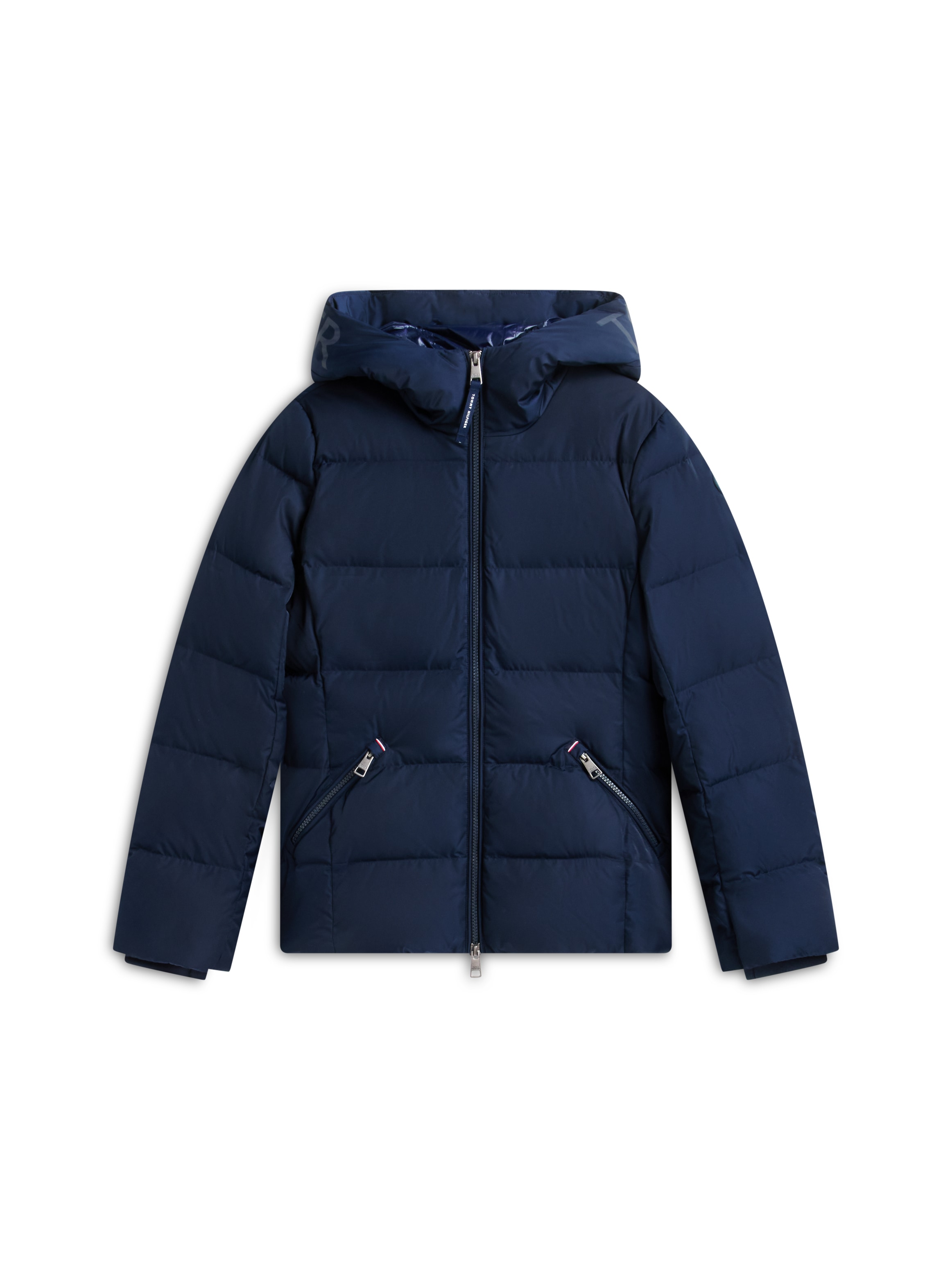 Tommy Hilfiger Veste matelassée »DOWN BRANDED FITTED JACKET« avec capuche fibre synthétique