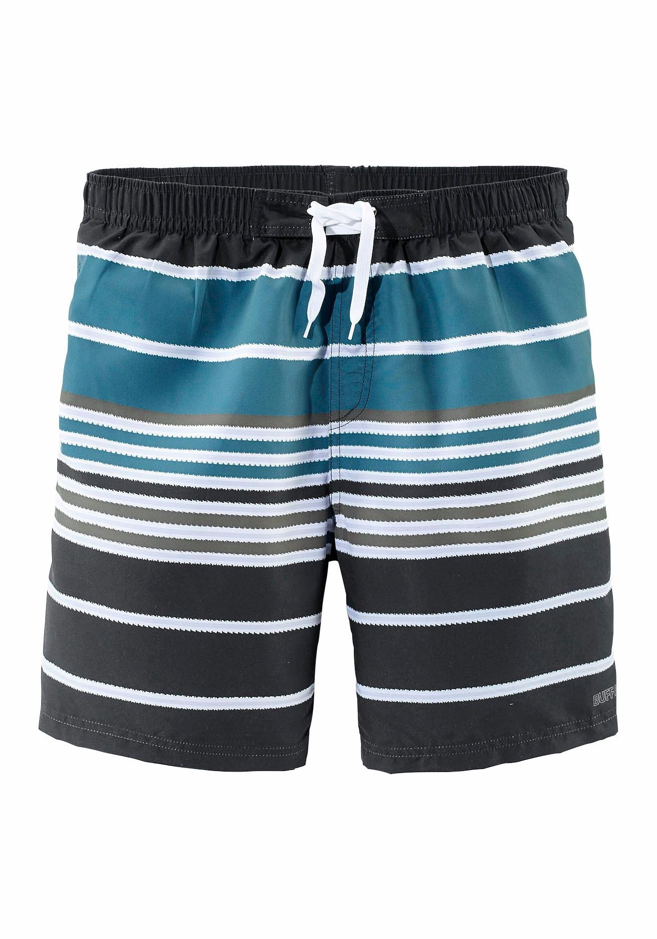 Buffalo Badeshorts, im Streifendesign in 2 Längen kaufen