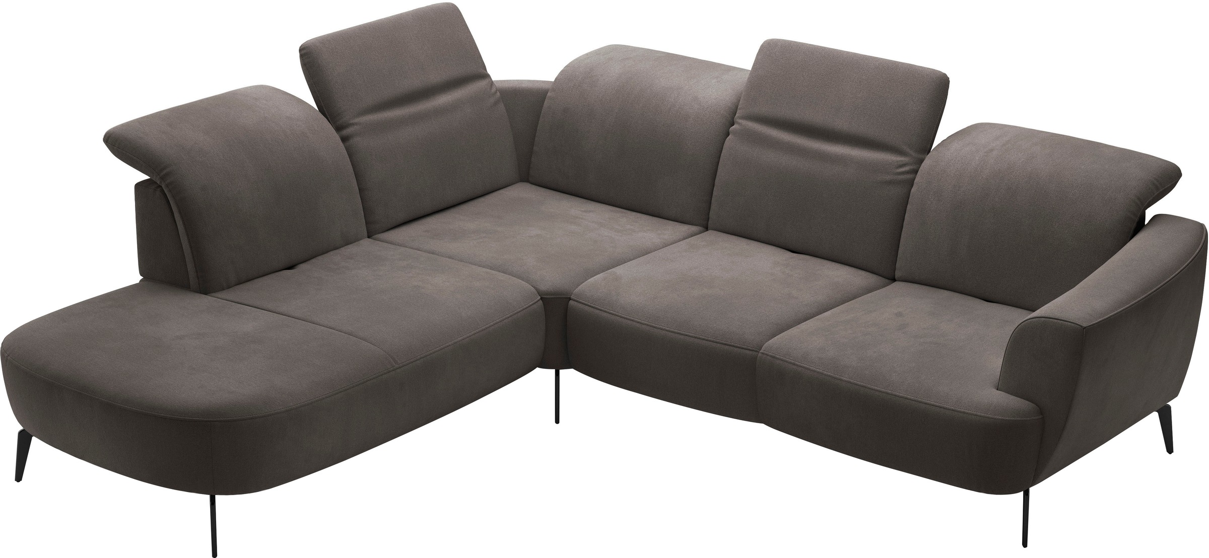 sit&more Ecksofa »Zoe«, ink.Sitztiefenverstellung, wahlweise mit Kopfteilverstellung