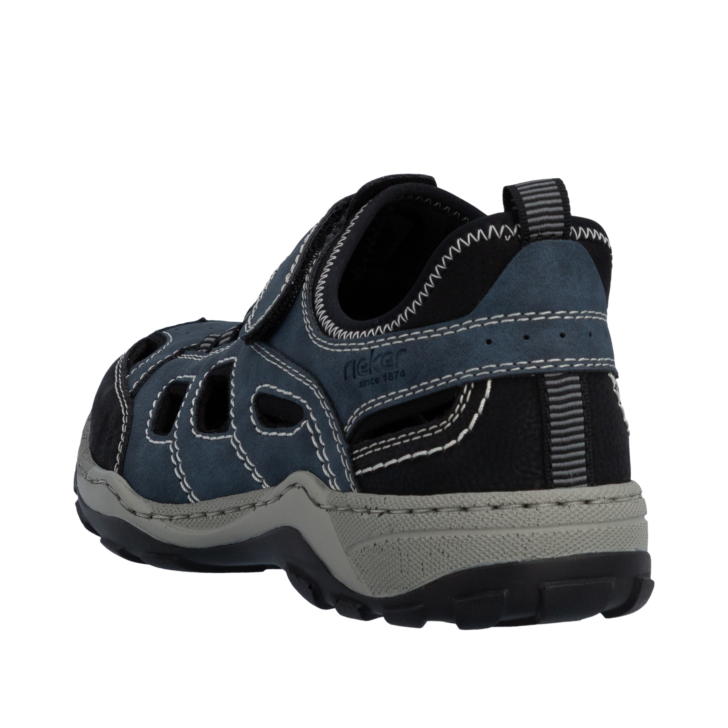 Rieker Slip-On Sneaker  Schlupfschuh, Trekkingschuh, Outdoorschuh mit Klettriegel