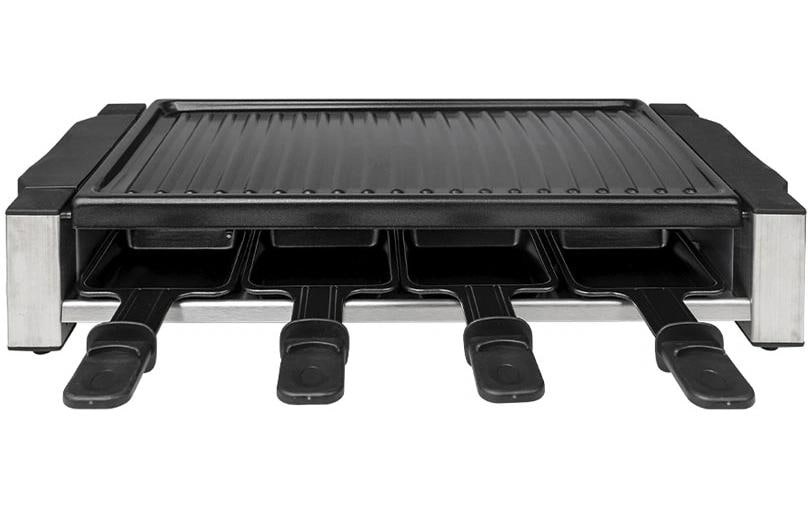 Image of Raclette "Berger Lanz 8 Personen" 8 Stk. Raclettepfännchen 1.200 W Kompakter Raclettegrill für gemütliche Abende